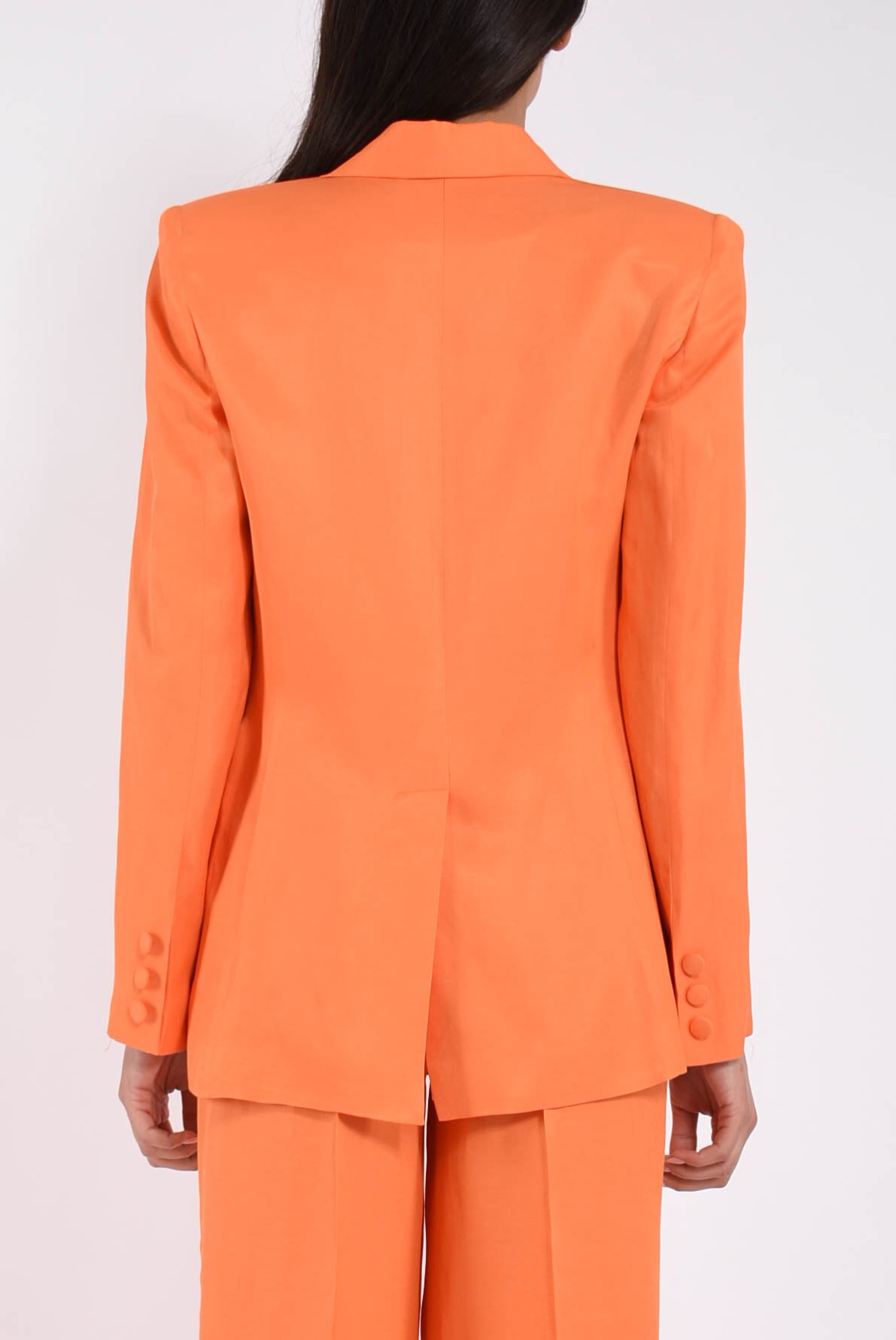 giacca oversize in misto lino