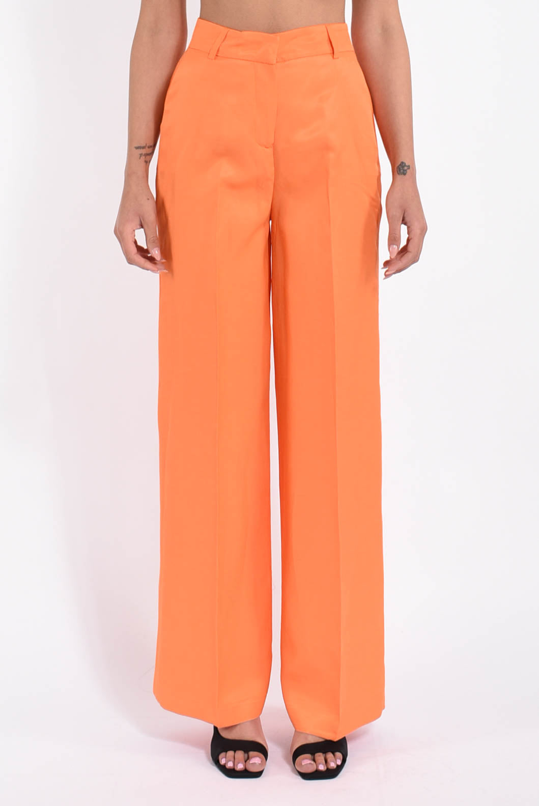 pantaloni in misto lino