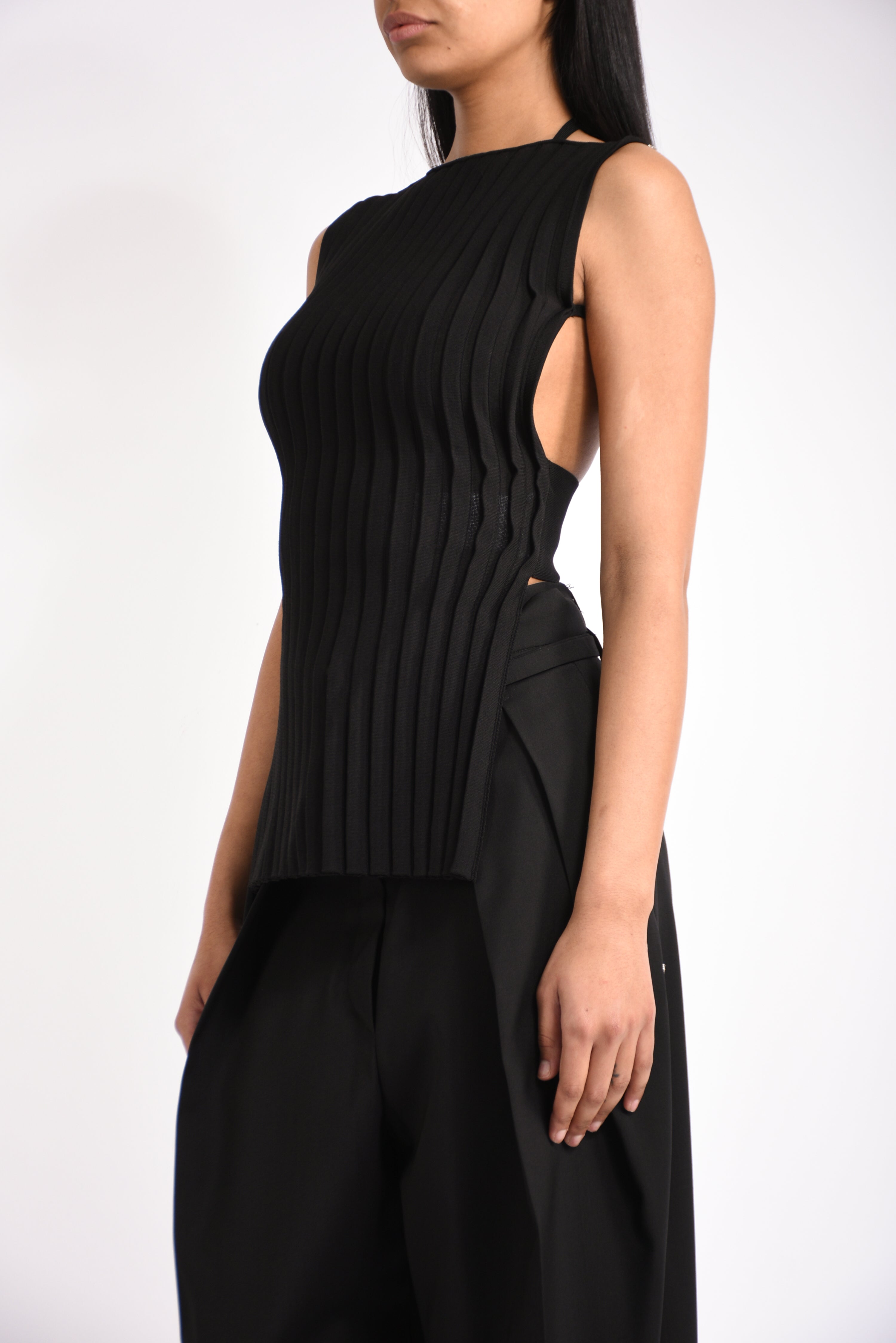 Top in maglia di viscosa stretch drago