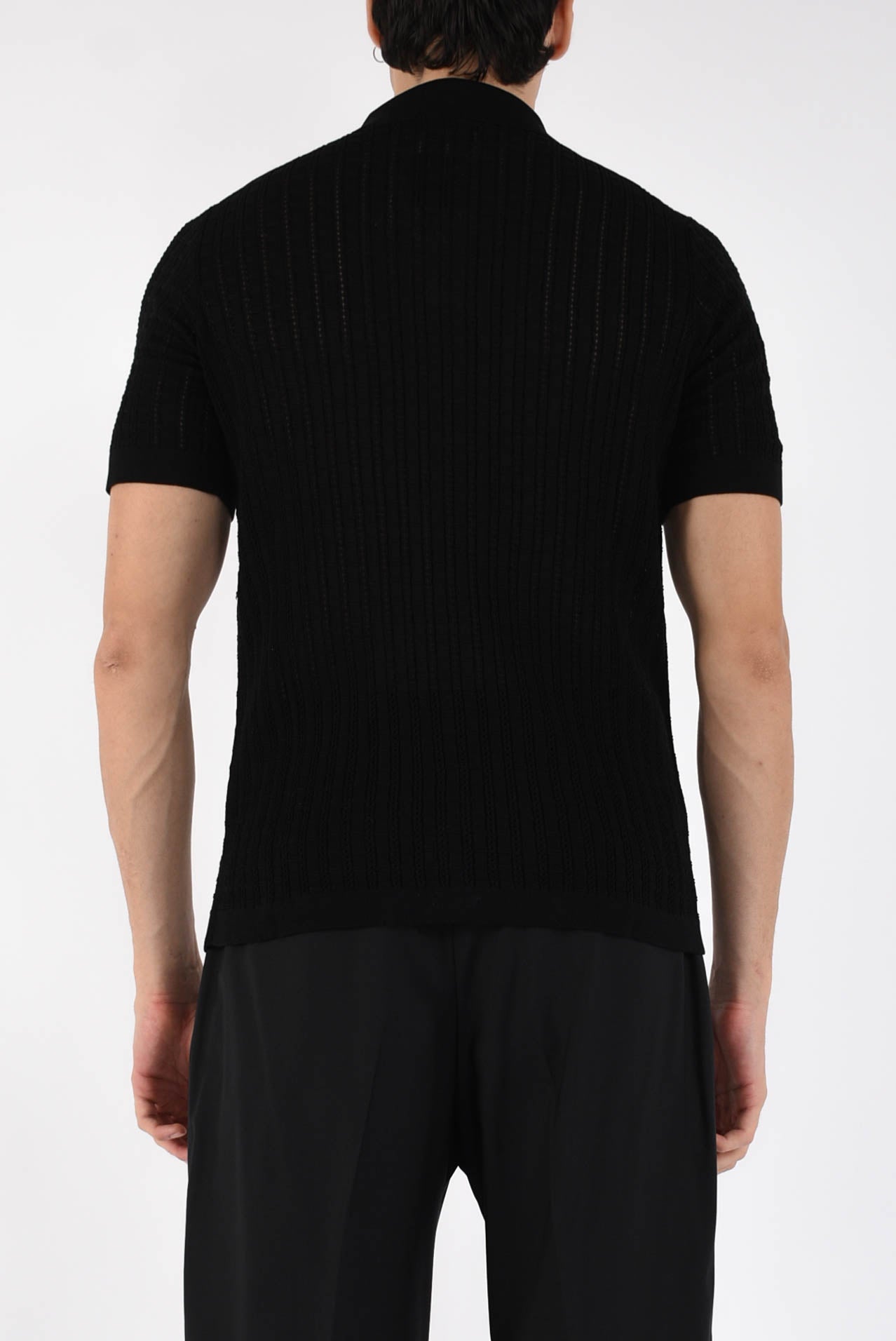 Camicia in cotone operato