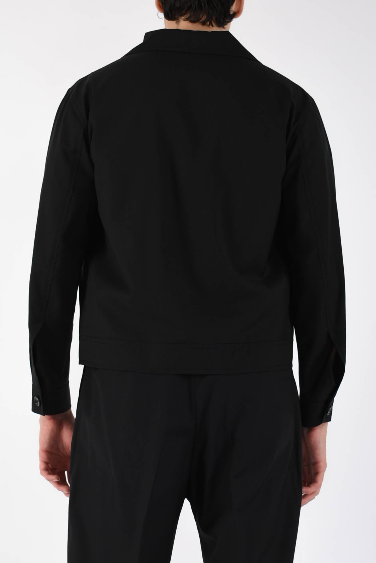 Overshirt in fresco lana