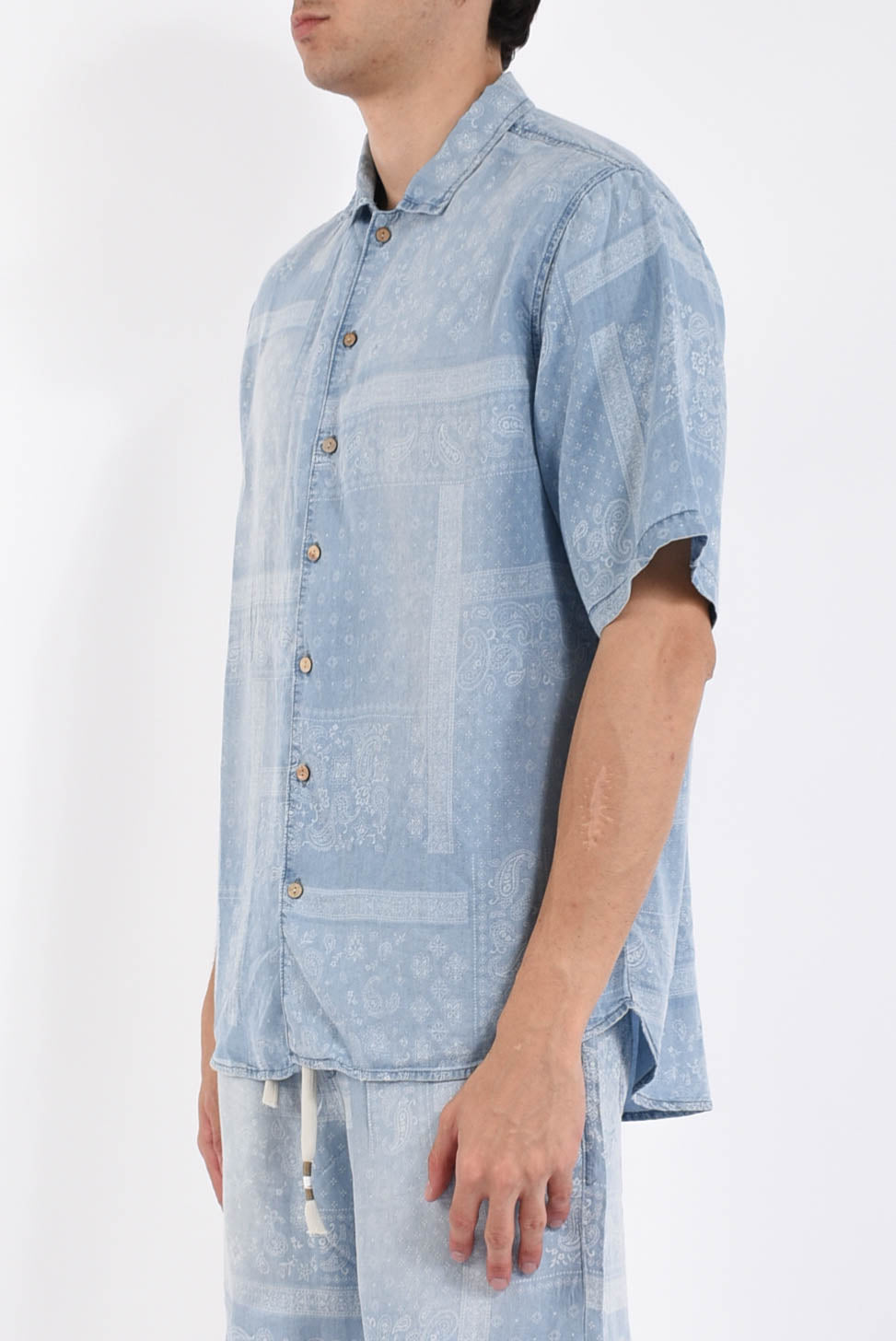 Camicia fantasia in lino