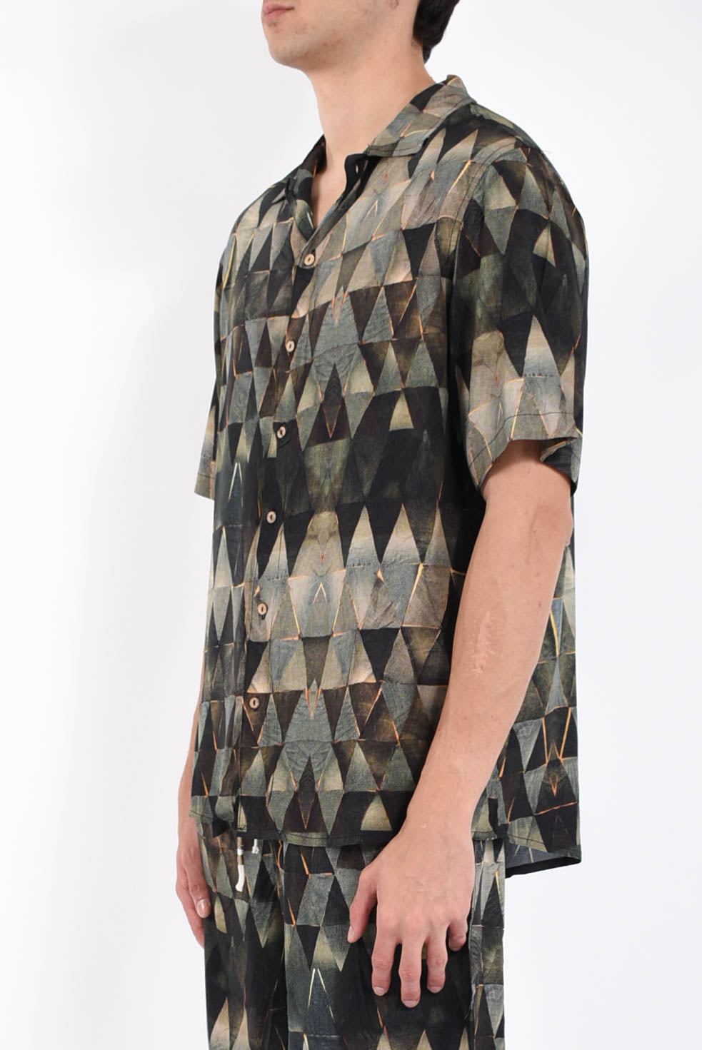 Camicia fantasia in lino