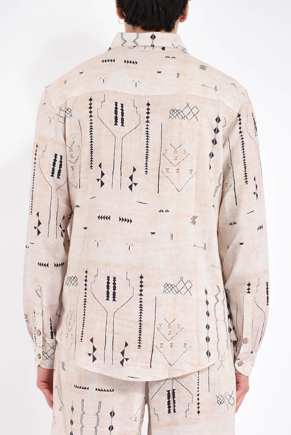 Camicia fantasia in lino