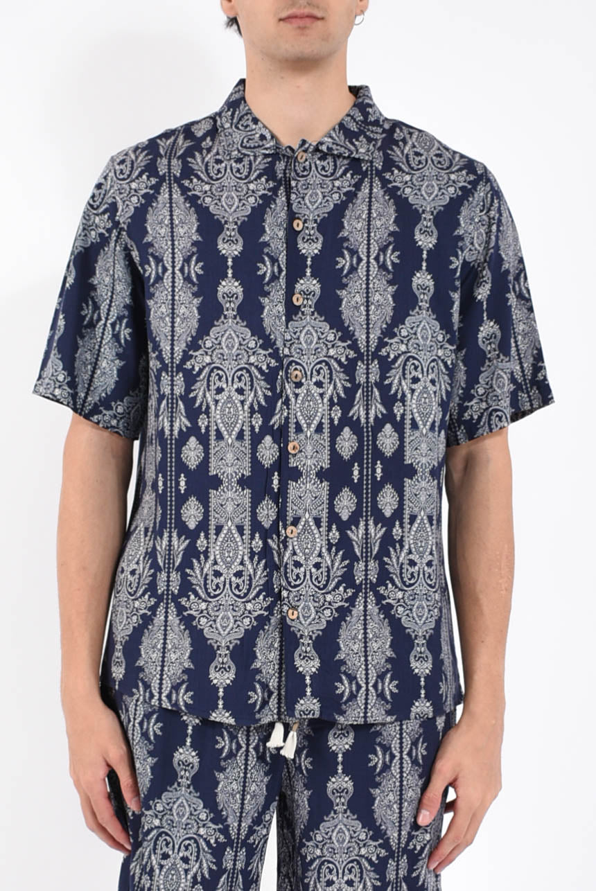 Camicia fantasia in viscosa