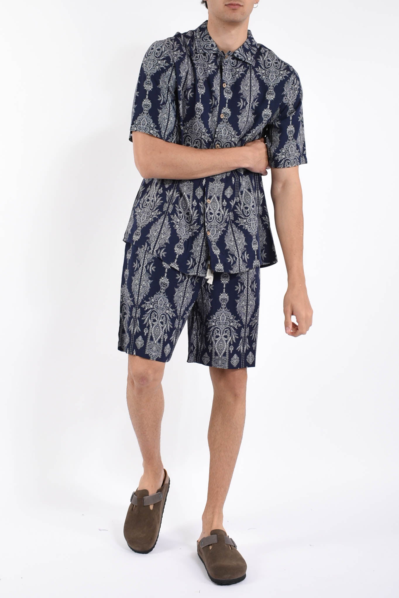 Camicia fantasia in viscosa