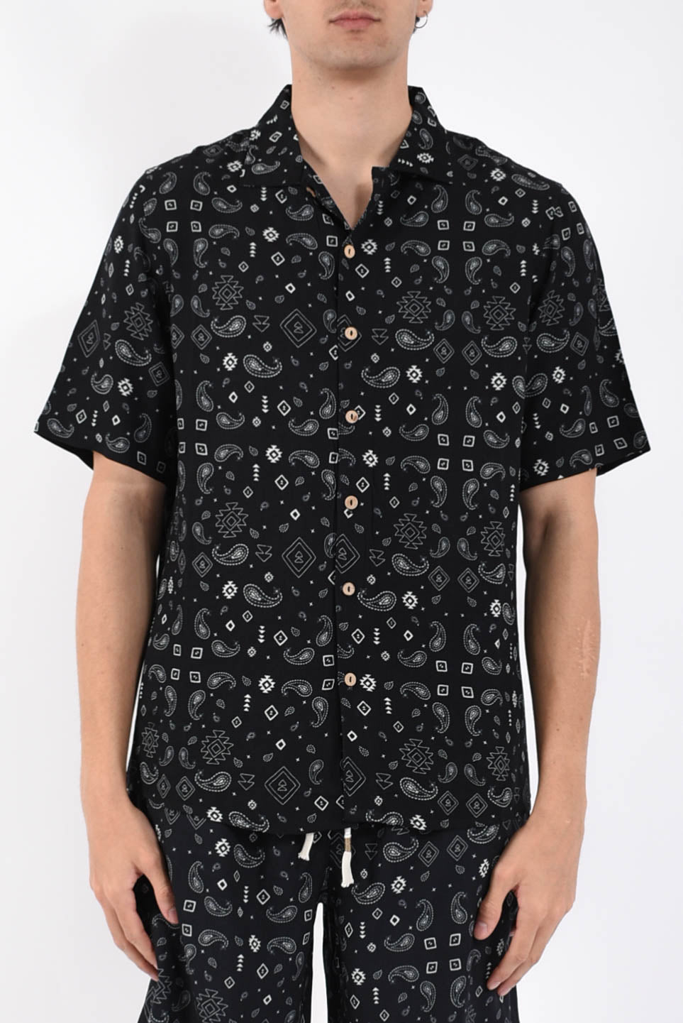 Camicia fantasia in viscosa