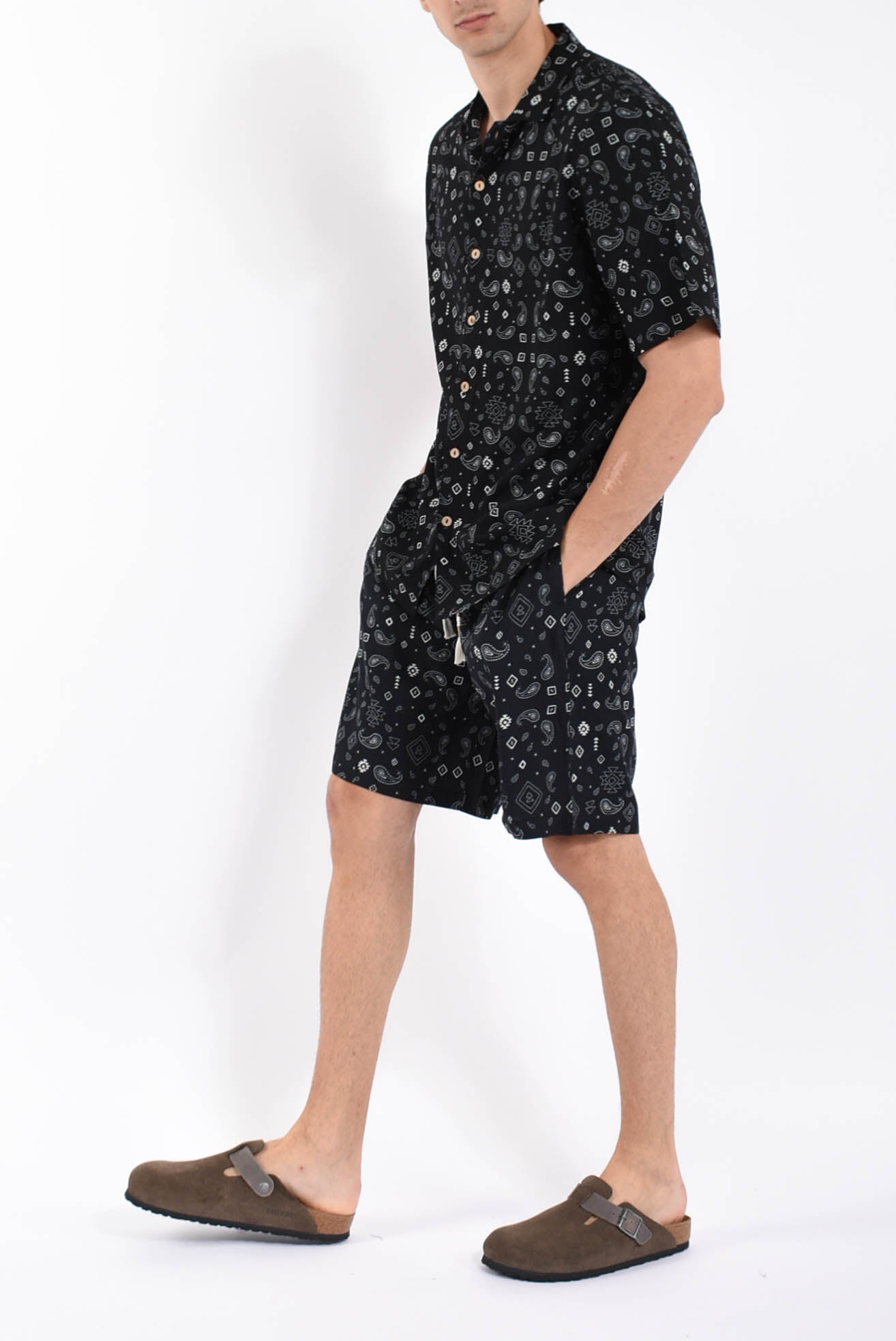 Camicia fantasia in viscosa