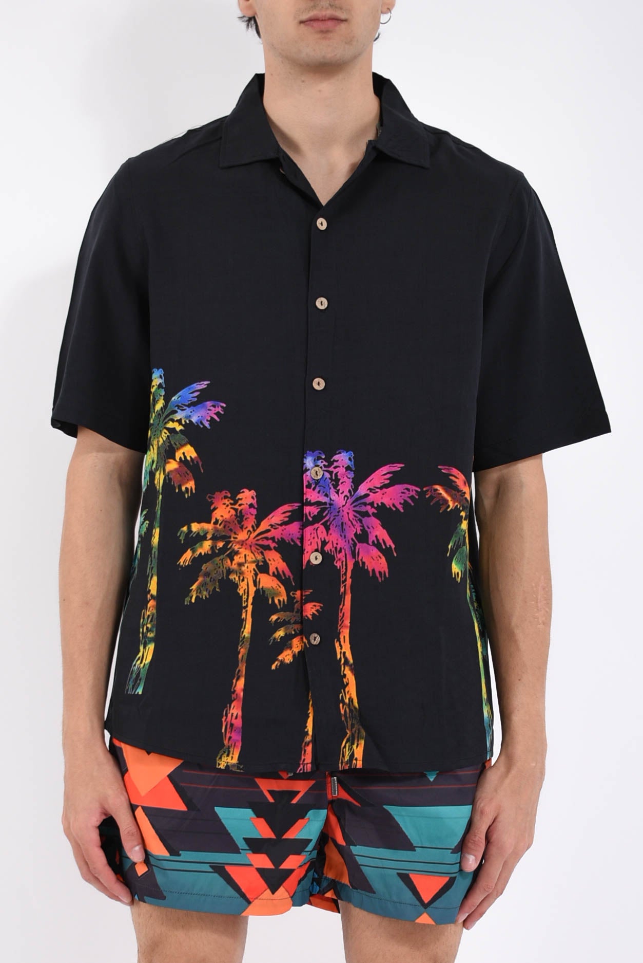 Camicia fantasia in viscosa