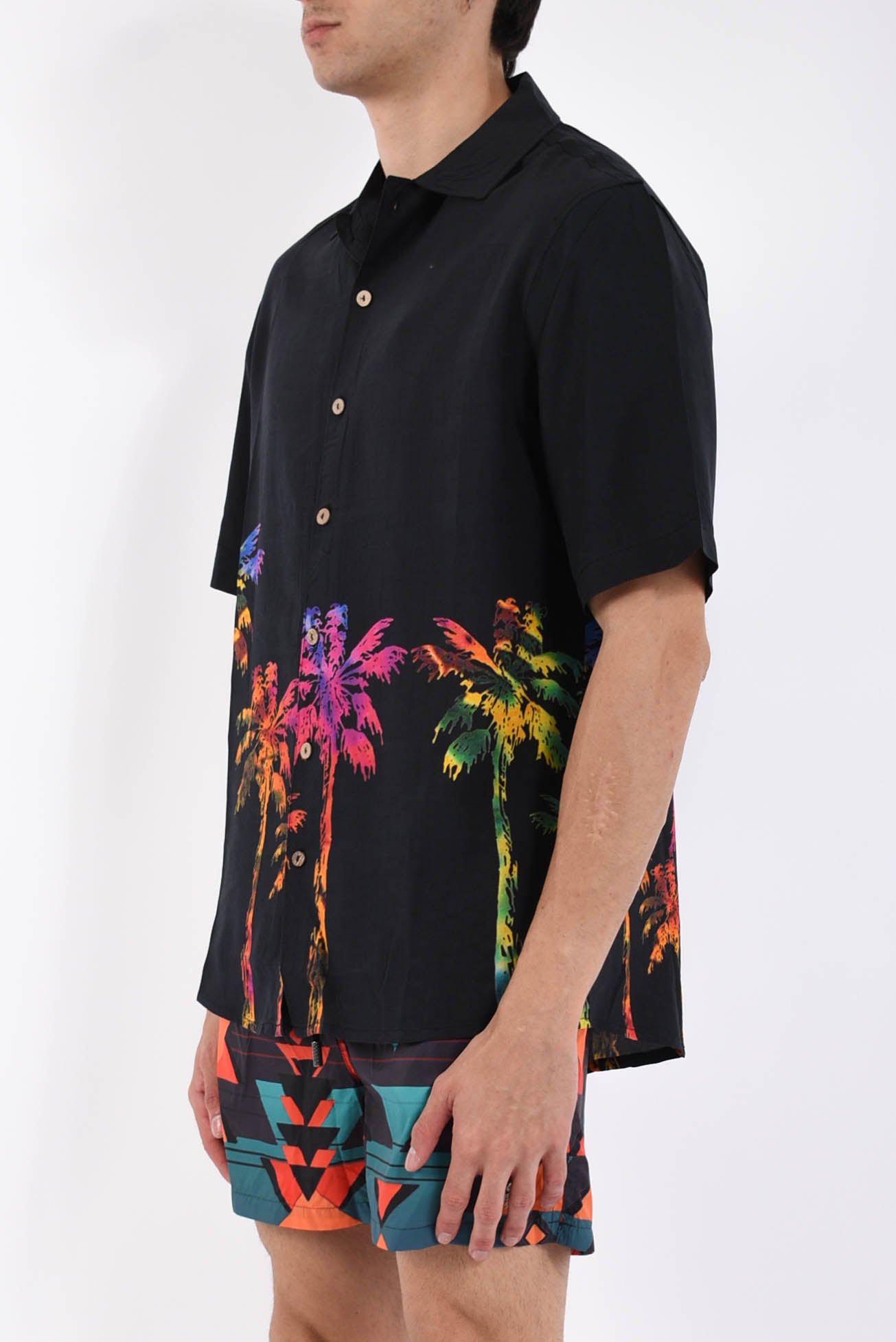 Camicia fantasia in viscosa