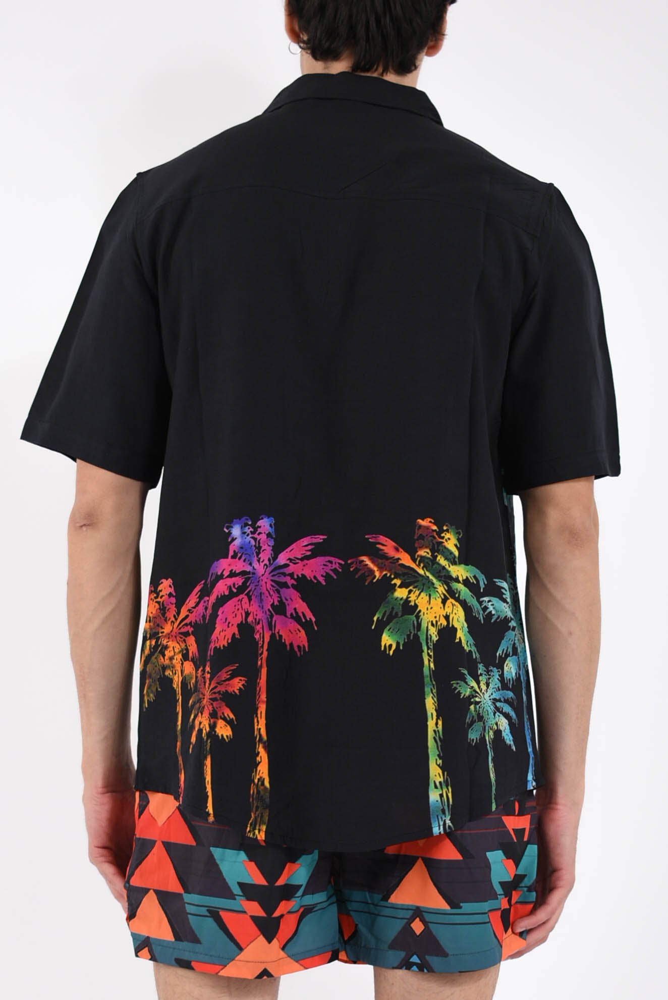 Camicia fantasia in viscosa