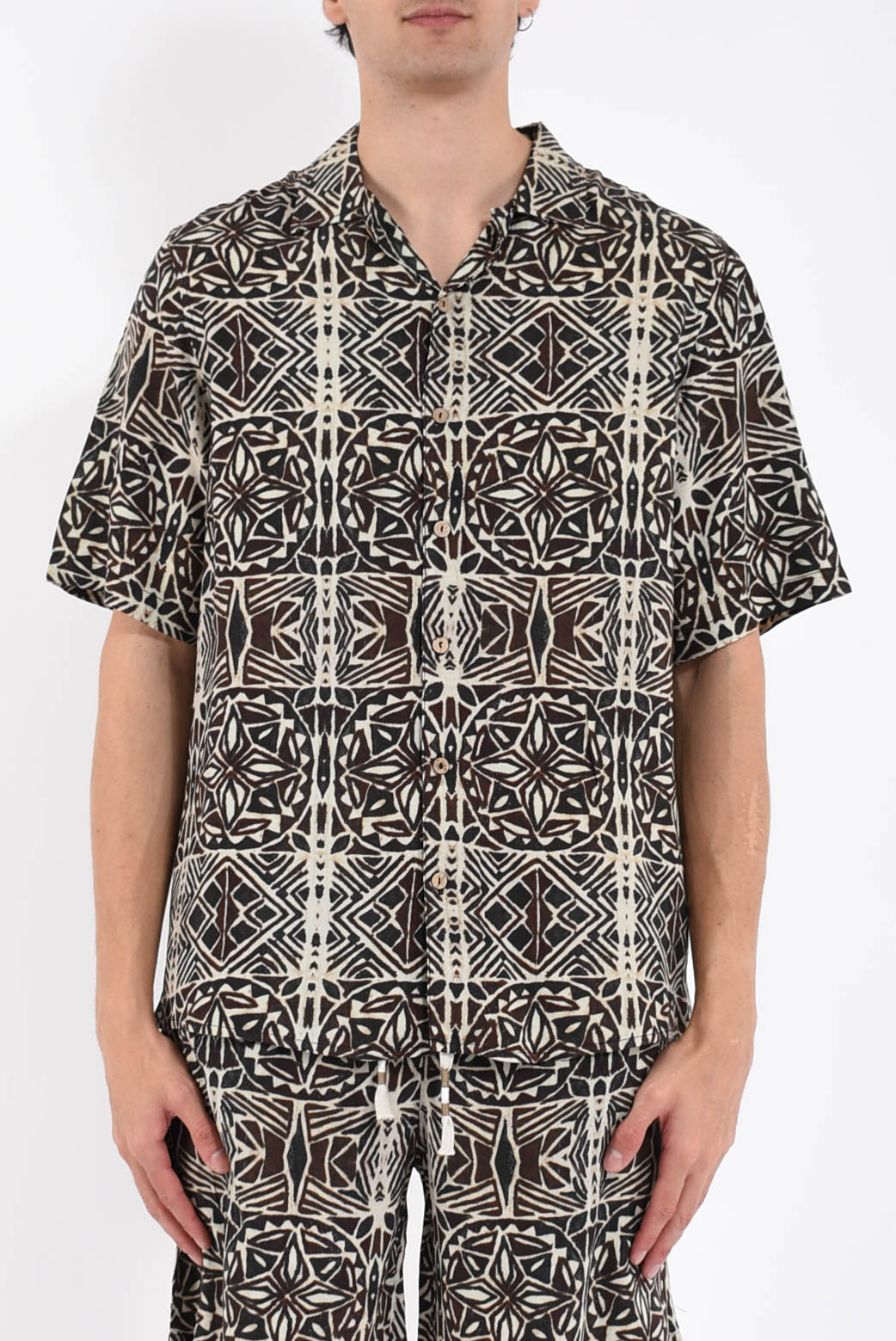 Camicia fantasia in viscosa