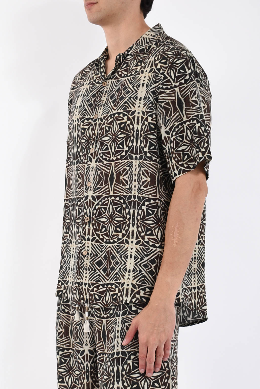 Camicia fantasia in viscosa