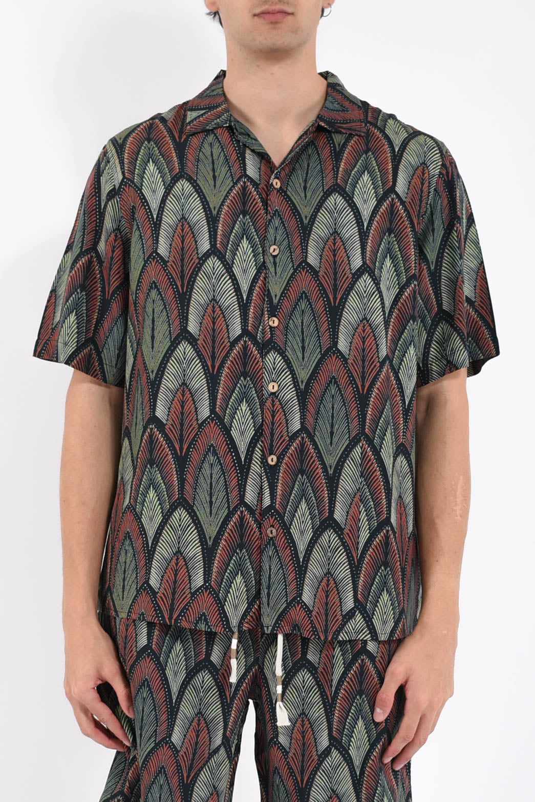 Camicia fantasia in viscosa