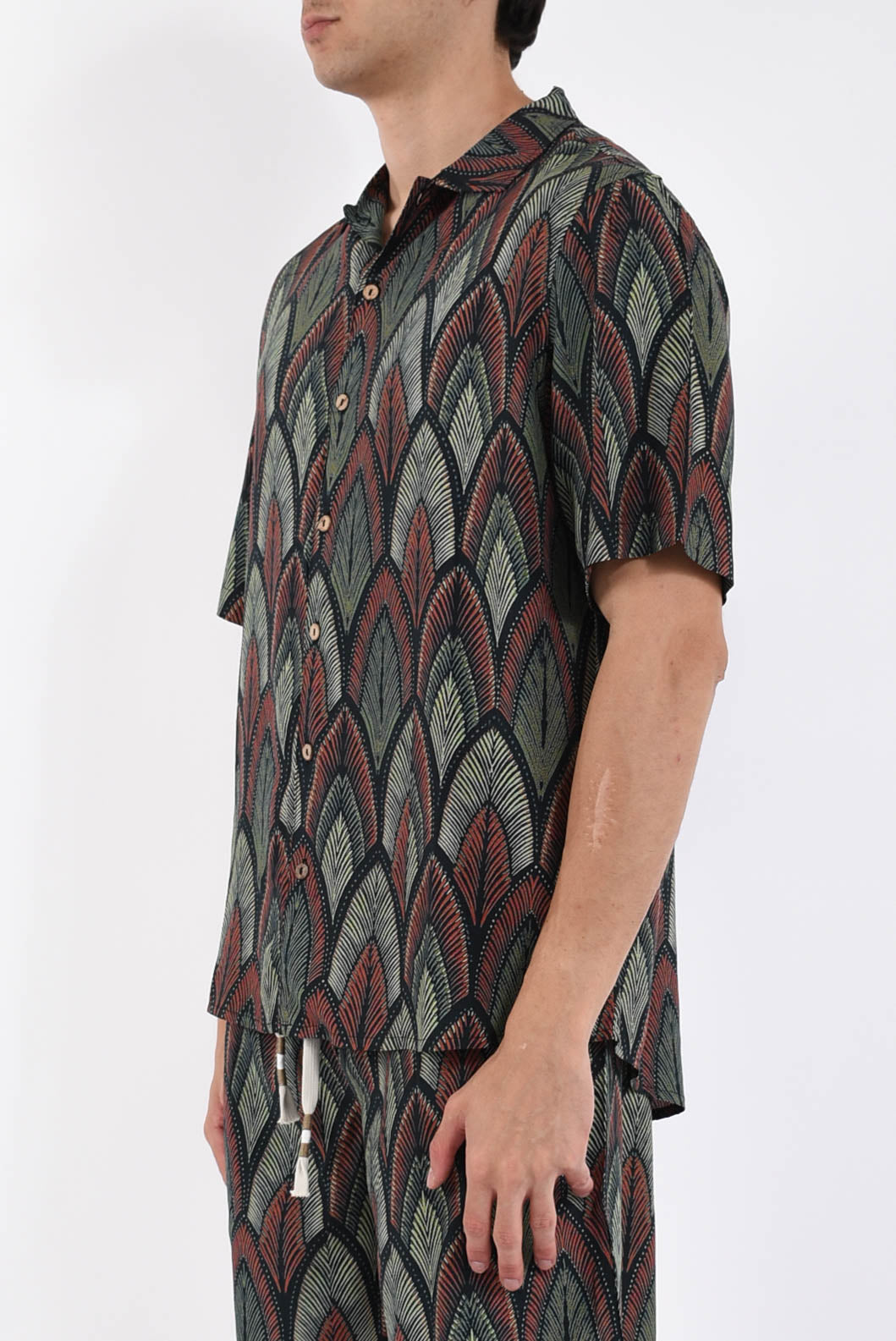 Camicia fantasia in viscosa
