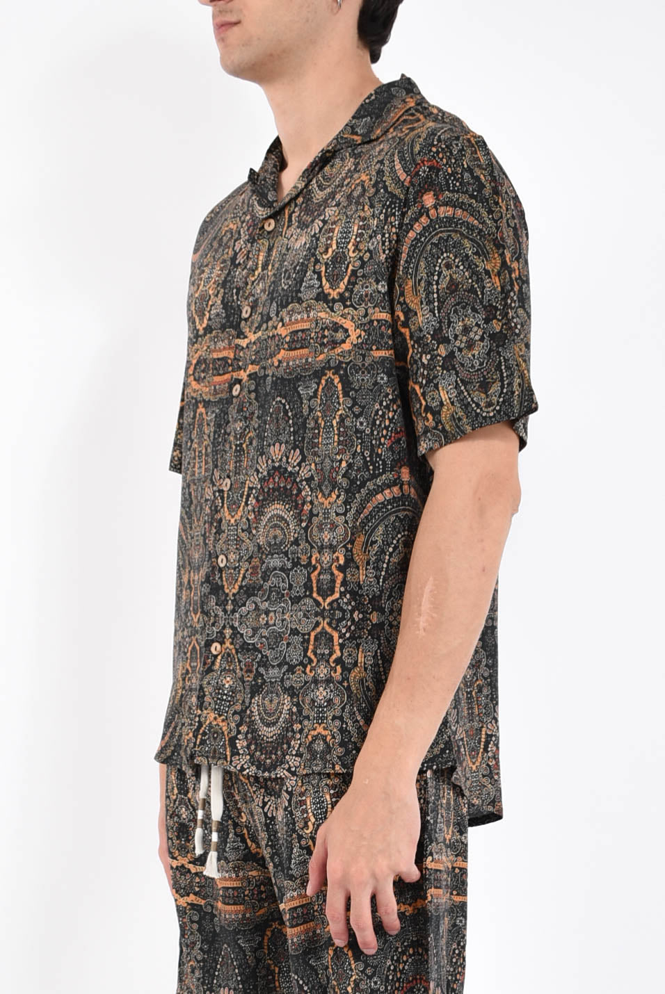 Camicia fantasia in viscosa