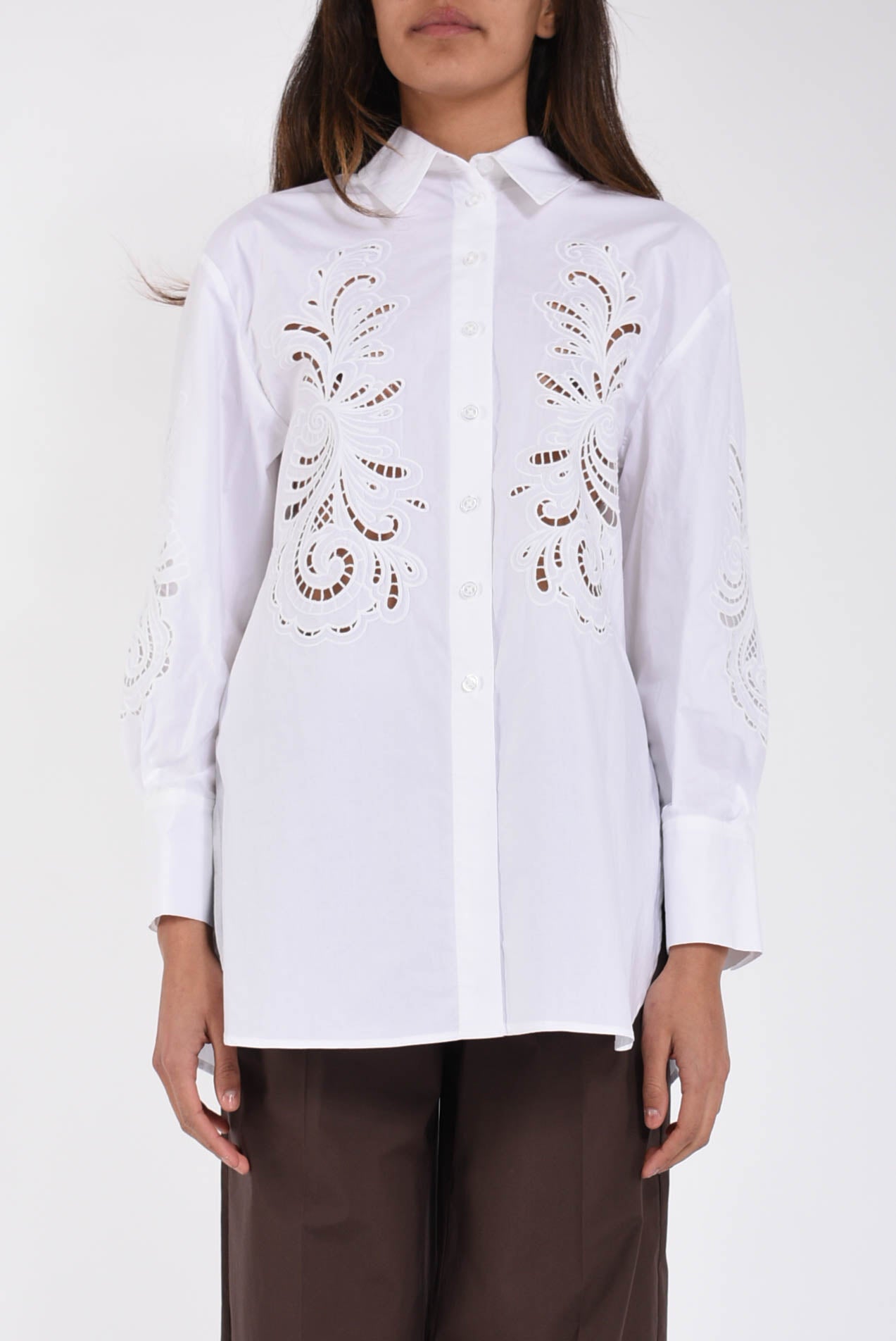 camicia oversize in cotone