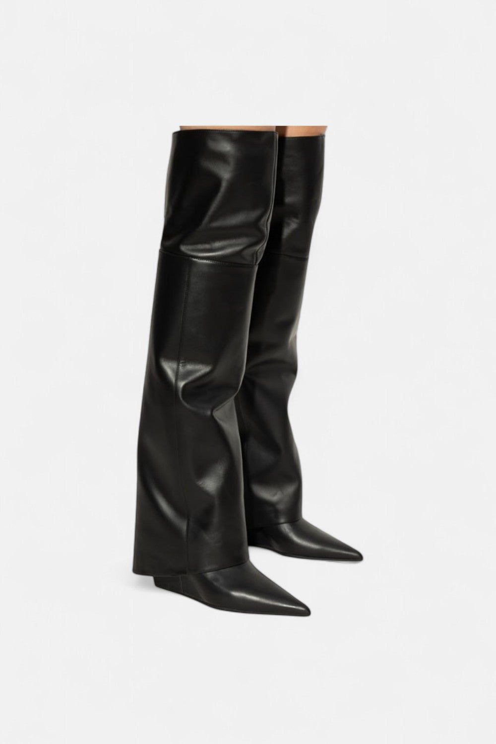 stivali alti in pelle bardo