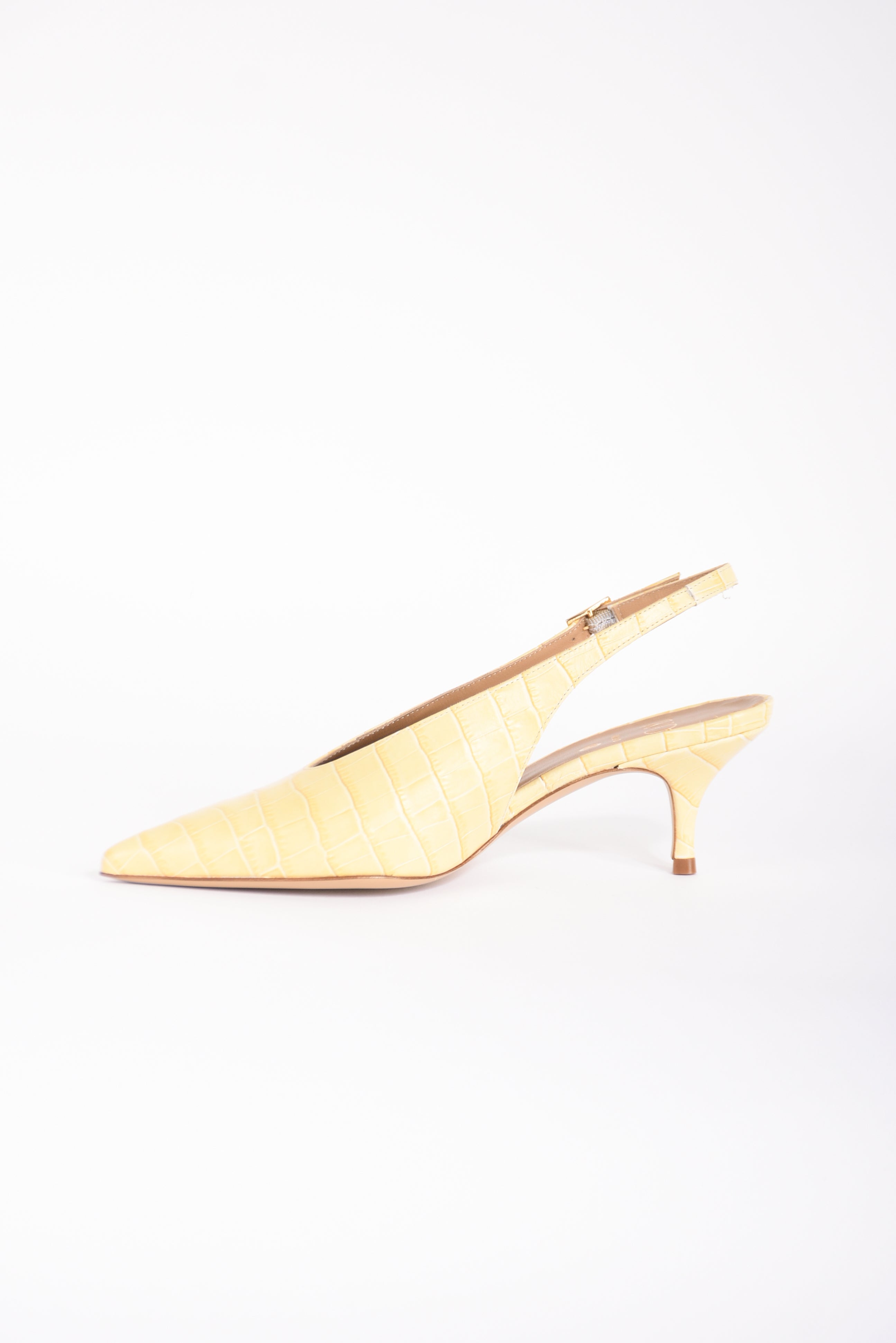 Slingback in pelle cocco