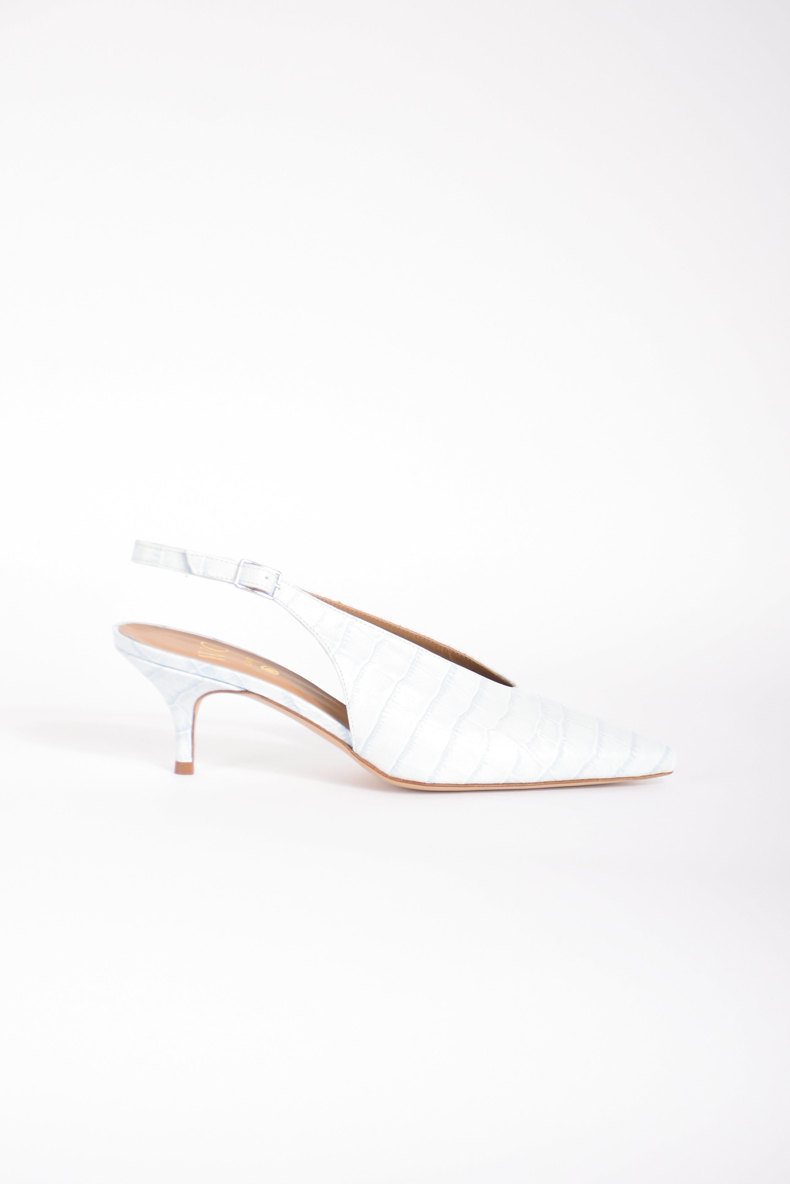 Slingback in pelle cocco