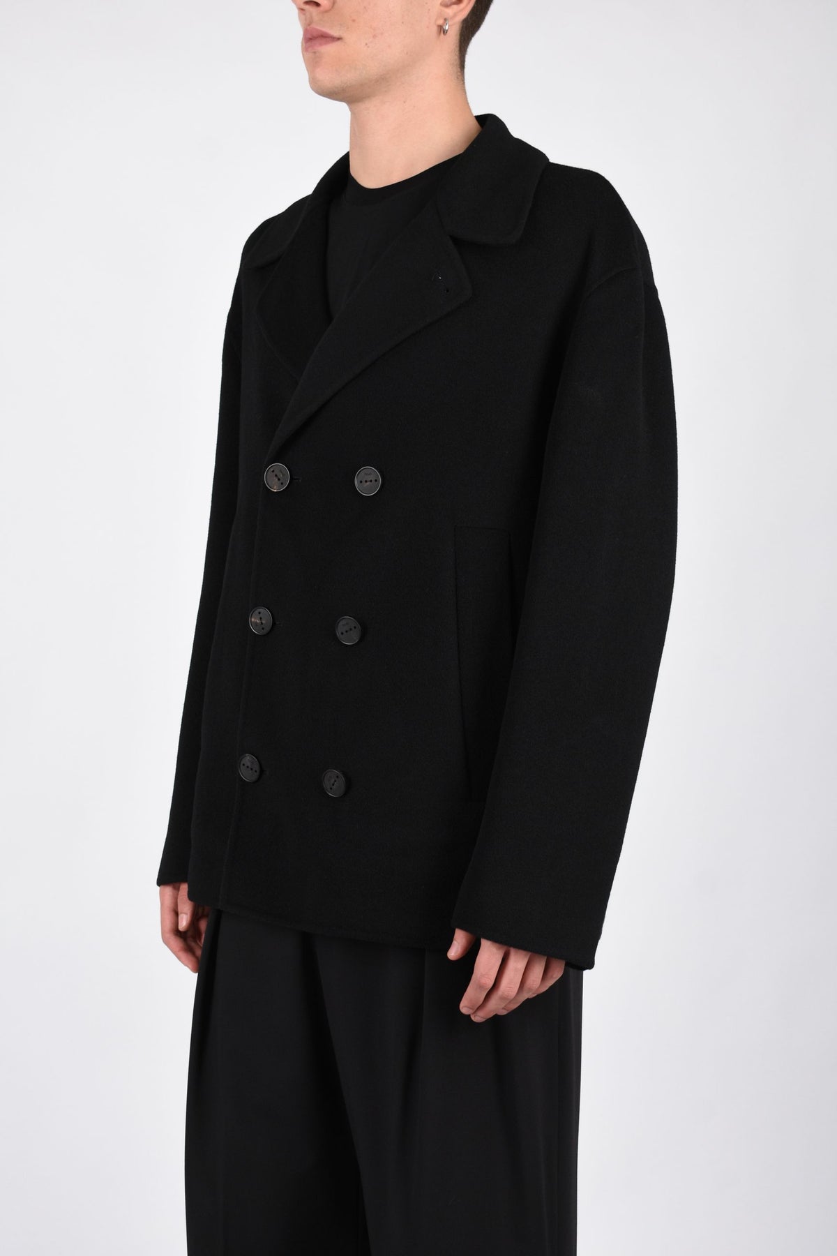 Cappotto doppiopetto in lana di pecora ORNODM700