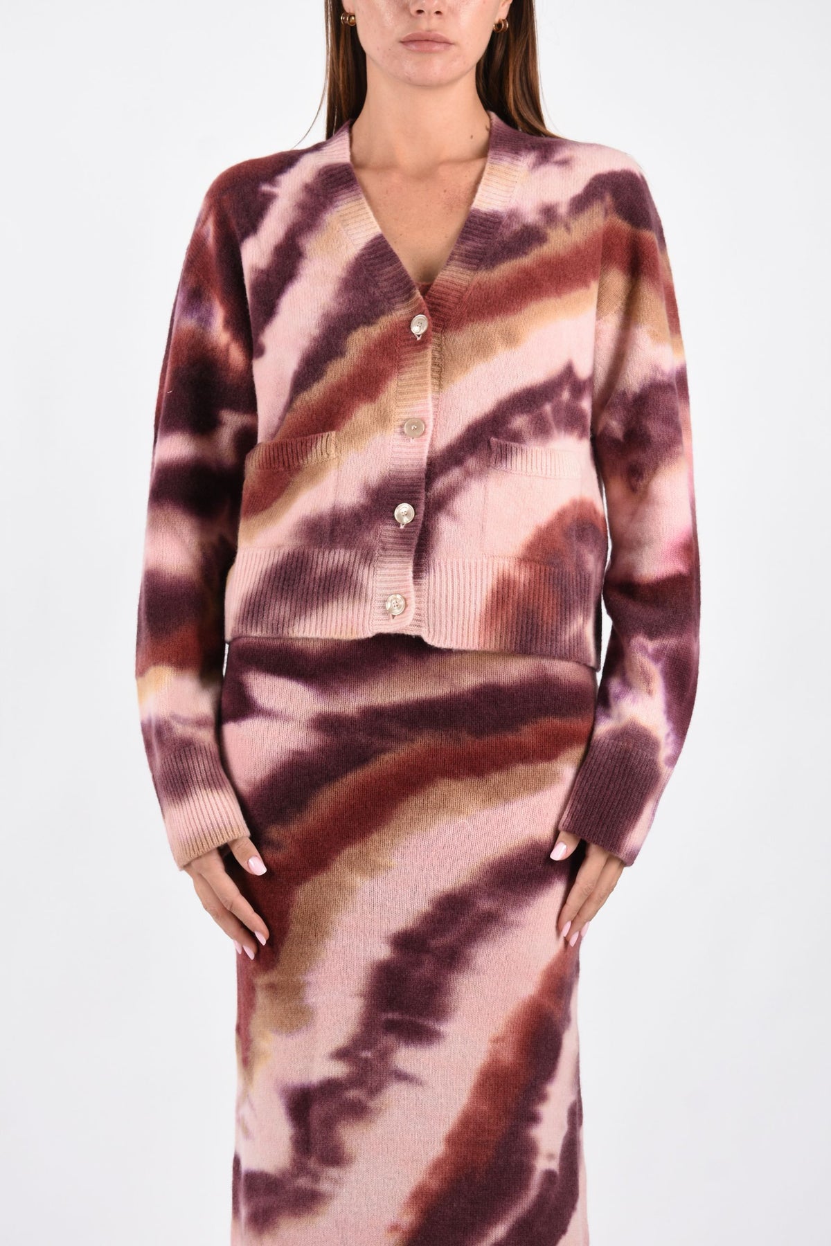 CARDIGAN MALTINTO IN LANA E CASHMERE F6LAWOCA138