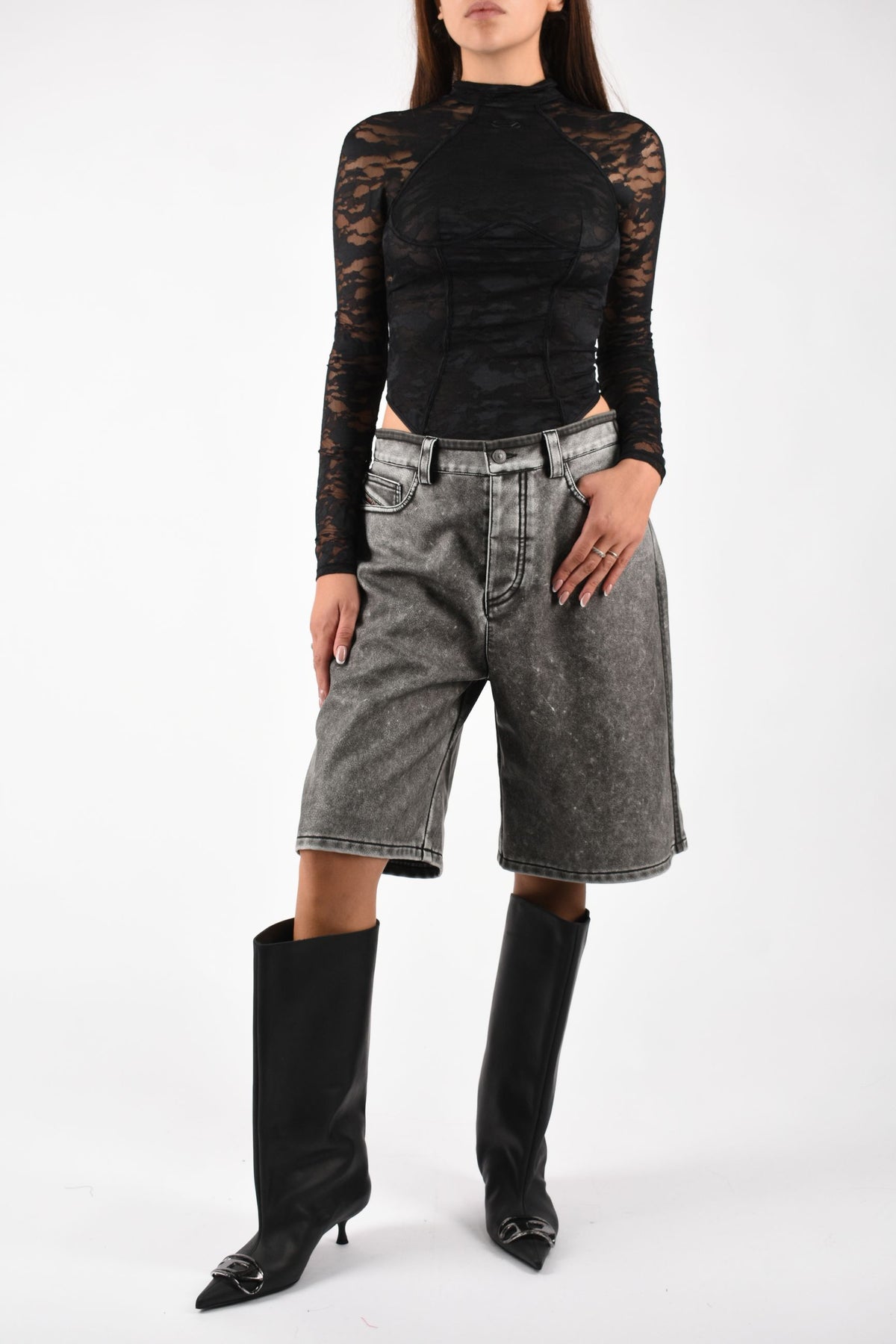 Bermuda shorts in PU P-ARLOR