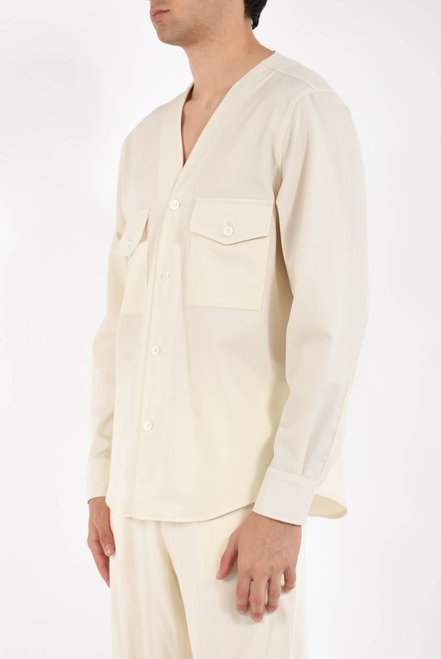 Camicia in fresco lana