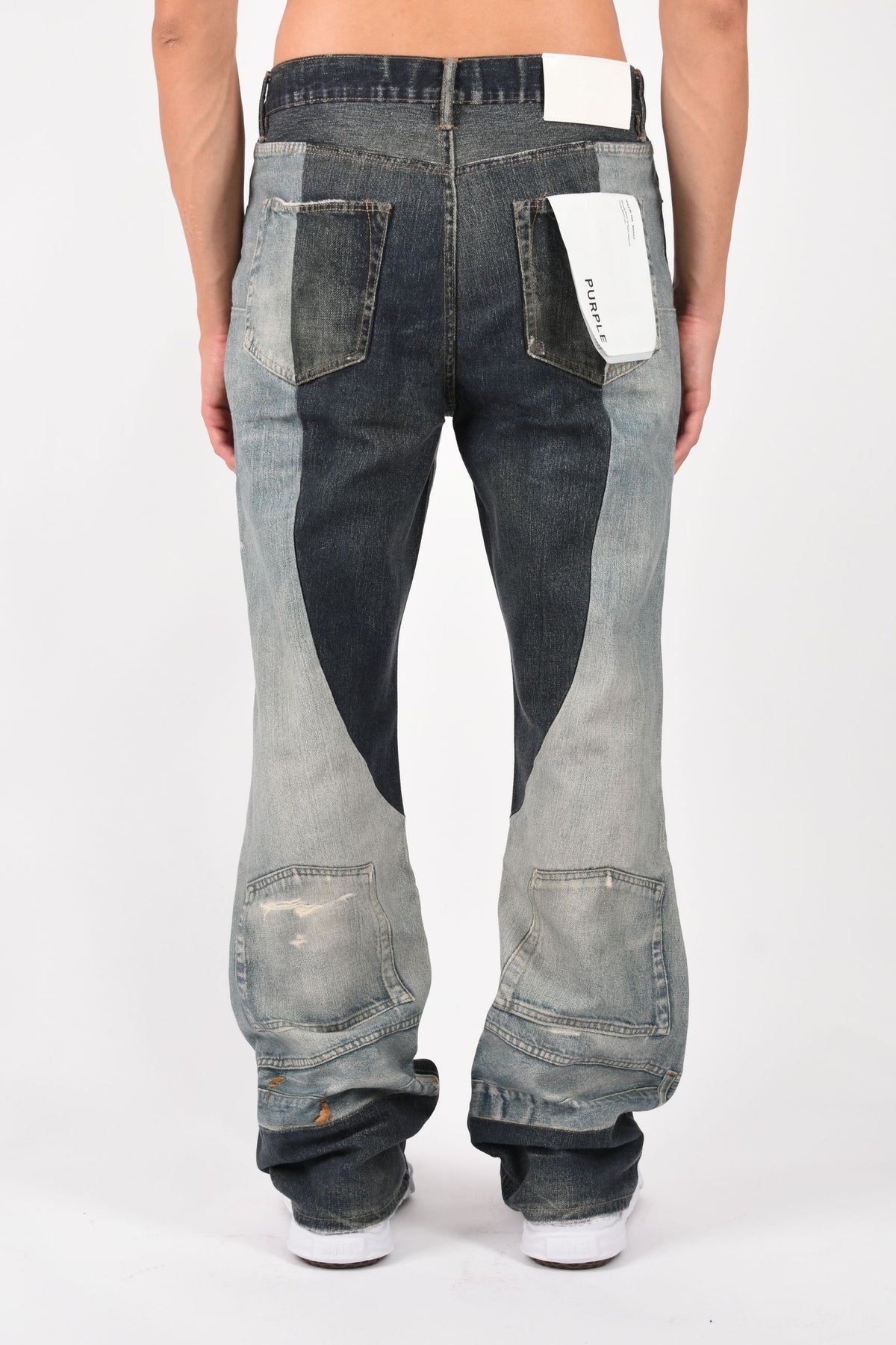 Jeans bootcut stampato