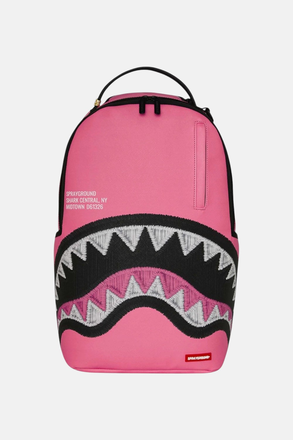 Zaino shark central pink embroidered 910B9630NSZ
