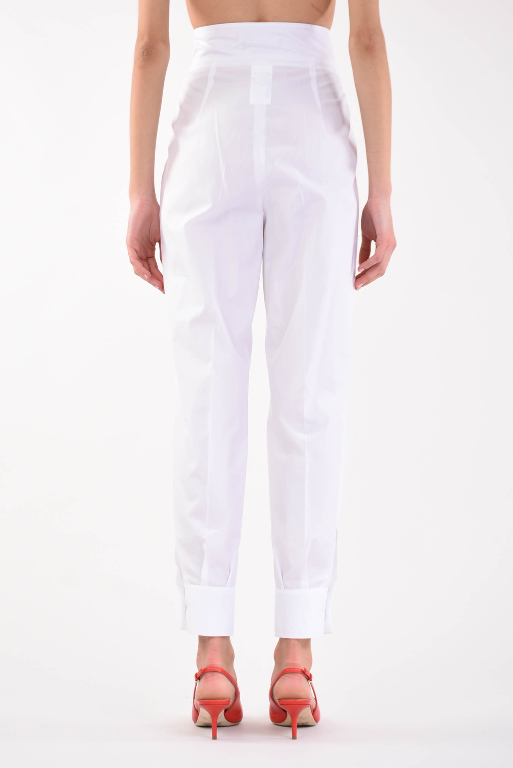 MAX MARA STUDIO trousers with silver model pleats