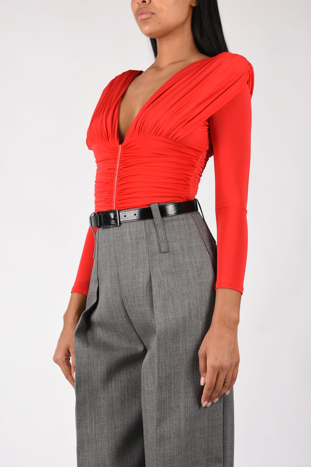 Body in jersey crêpe leggero BO04367E2