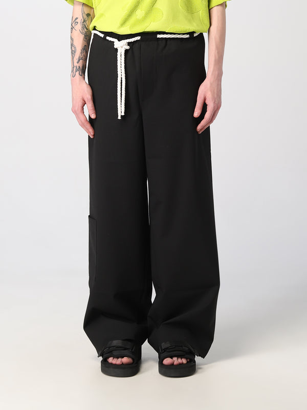 BONSAI Pantaloni con pinces in fresco lana