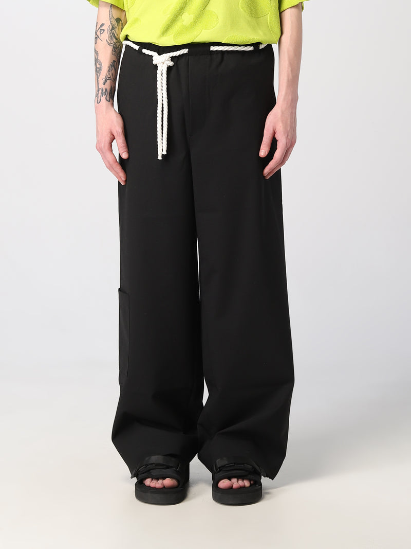 BONSAI Pantaloni con pinces in fresco lana