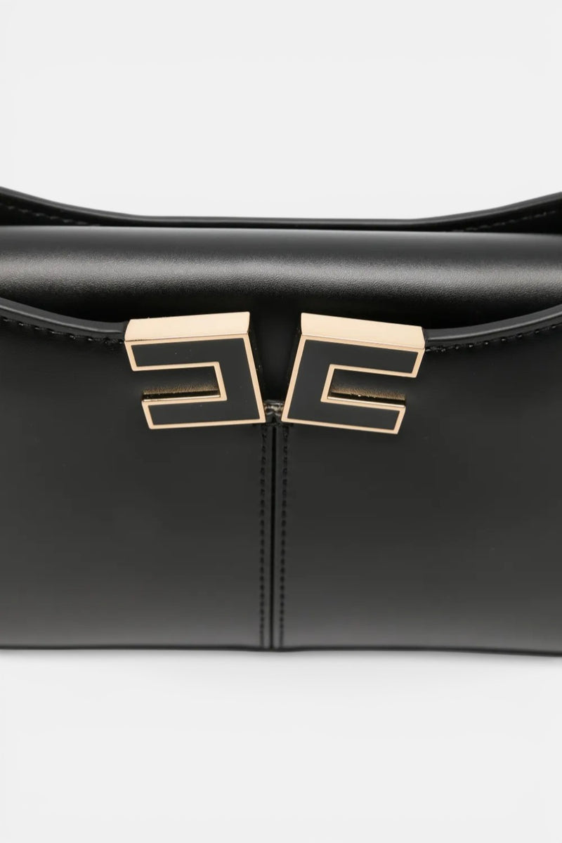 Borsa a spalla con dettaglio logo