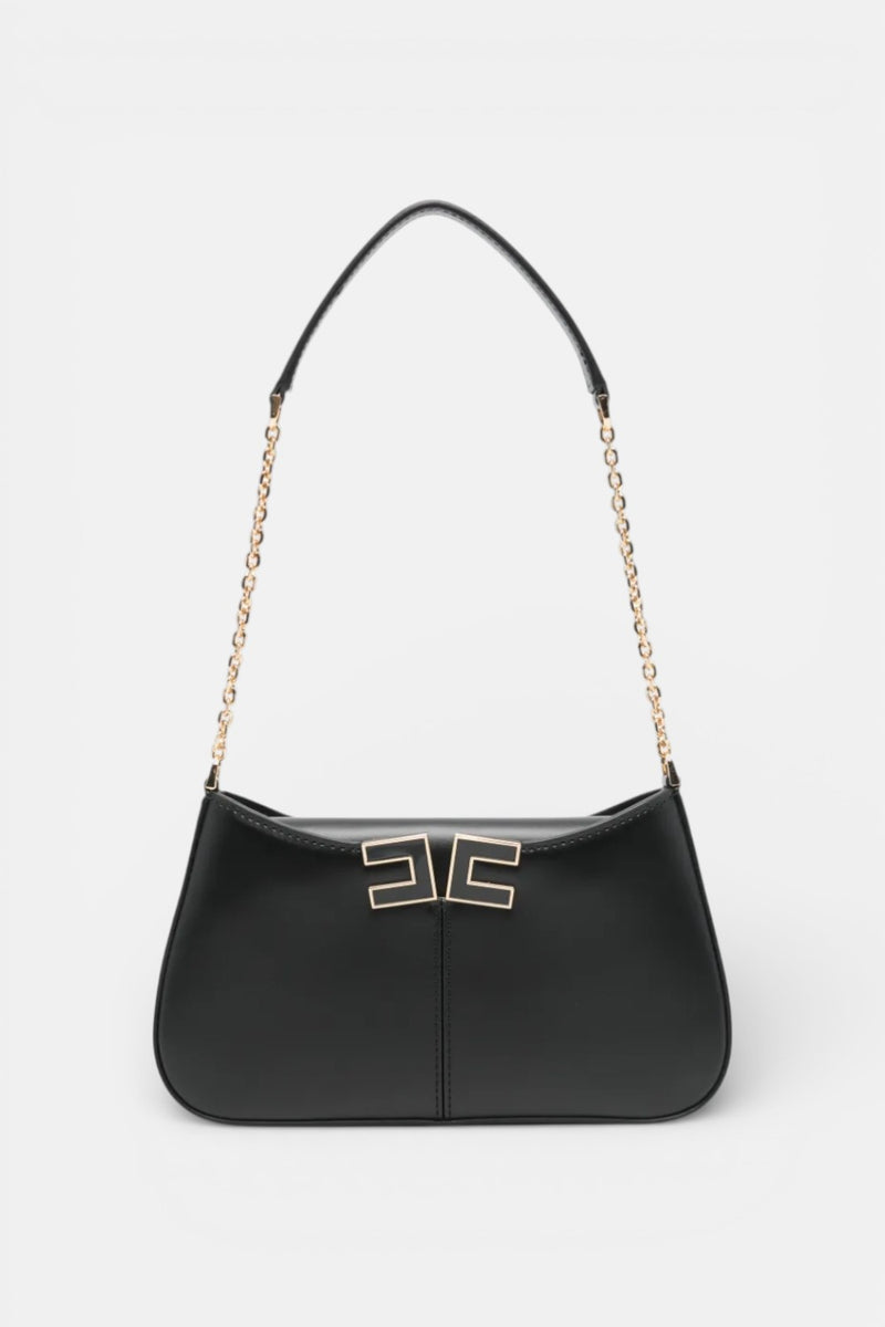 Borsa a spalla con dettaglio logo