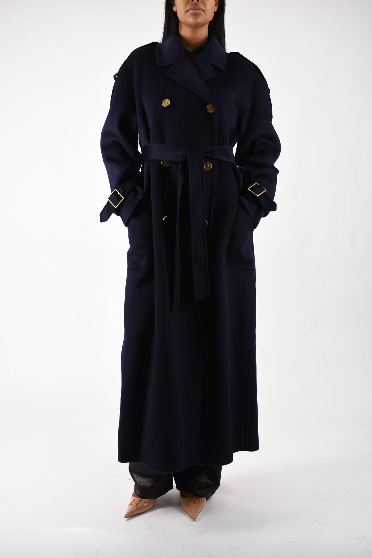 cappotto in lana double doppiopetto CP02D66E2