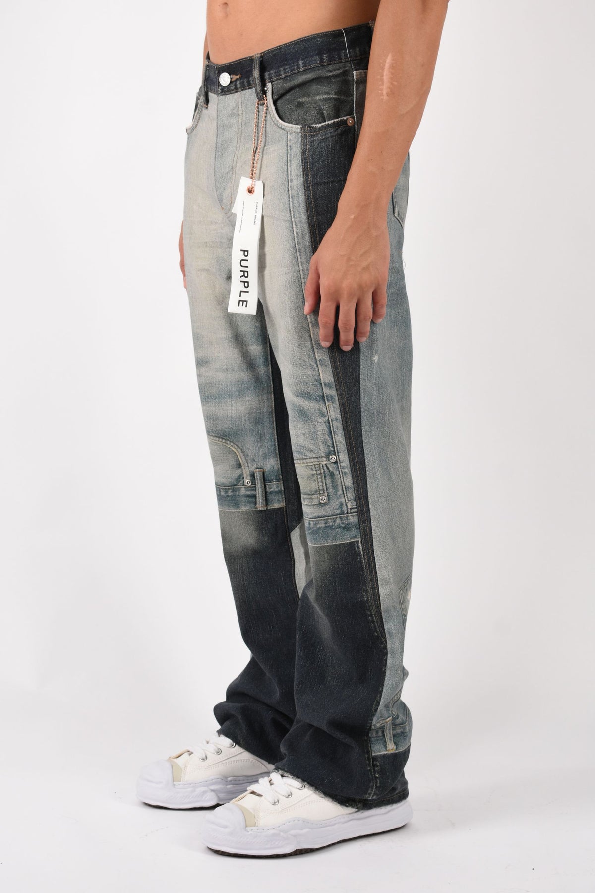 Jeans bootcut stampato