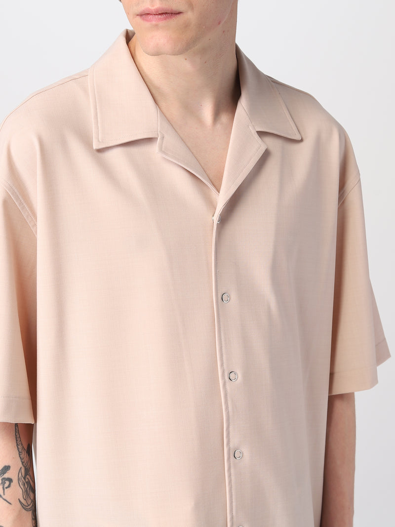 BONSAI Camicia bowling in fresco lana