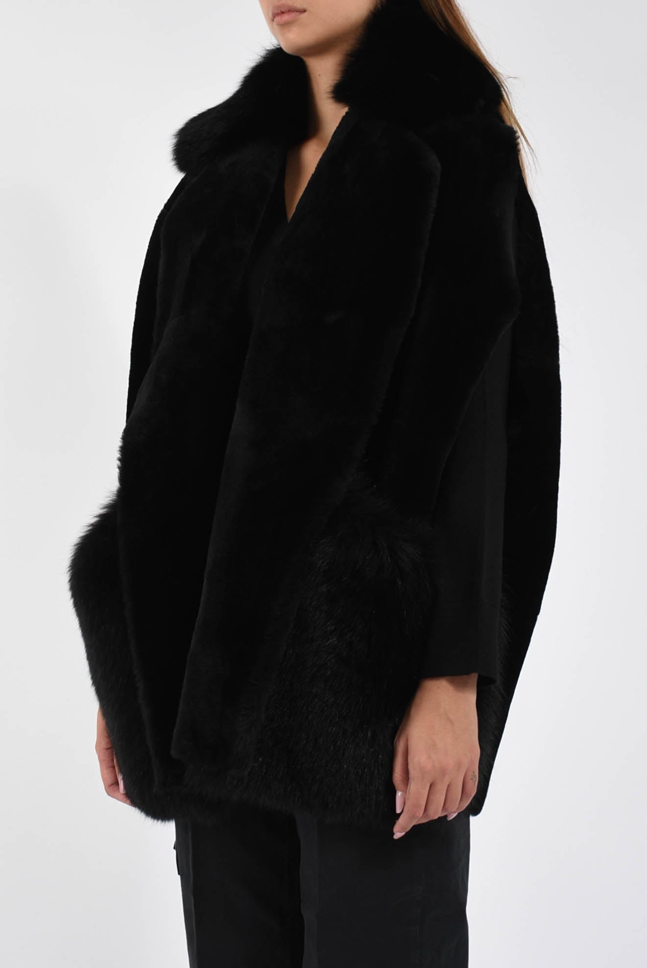 gilet  merino straight volpe