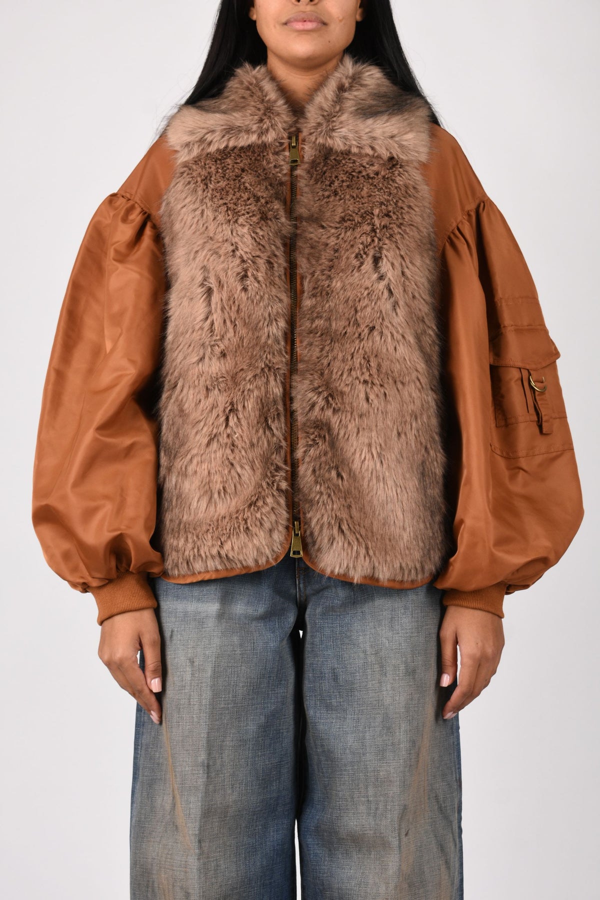GIUBBINO in nylon ed ecofur SG510