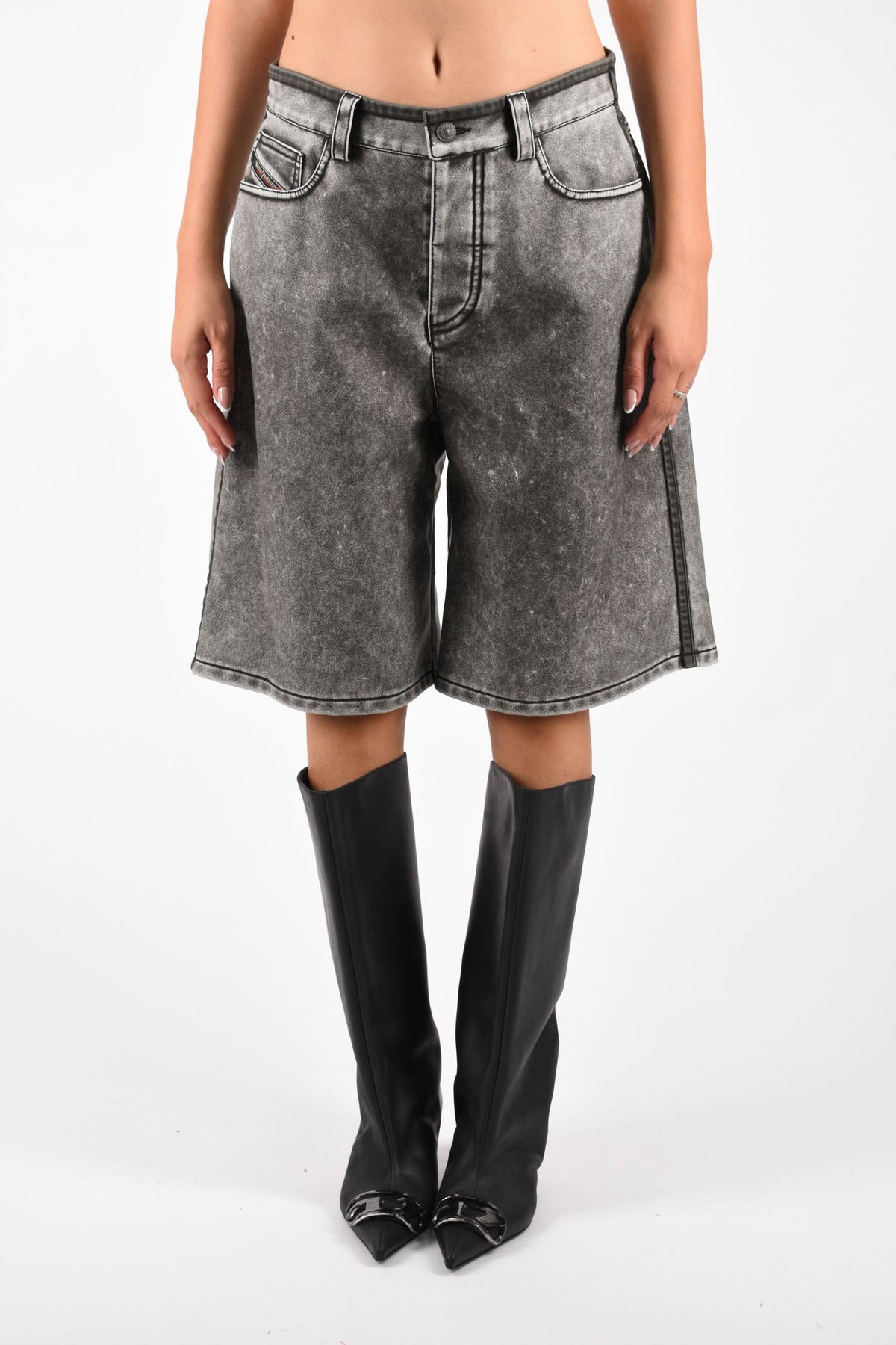 Bermuda shorts in PU P-ARLOR