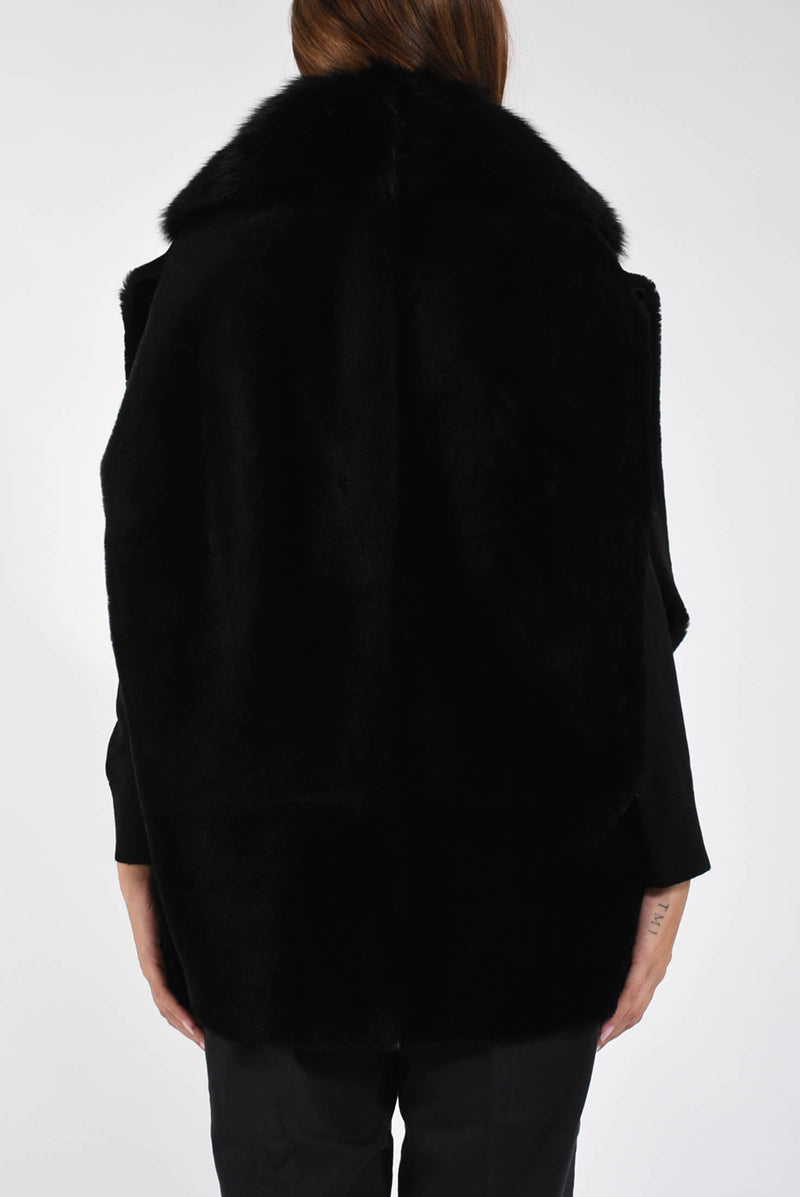 gilet  merino straight volpe