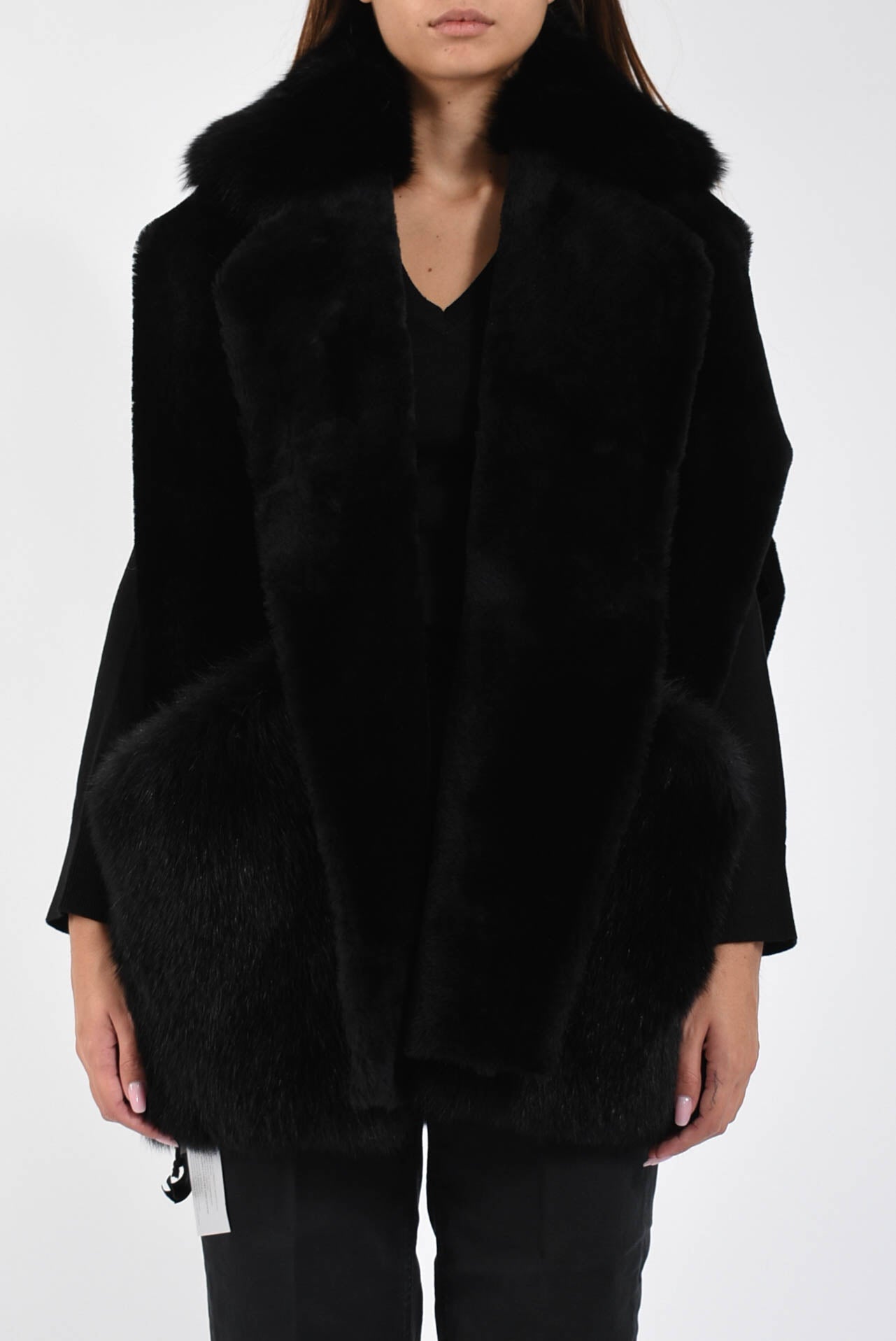 gilet  merino straight volpe