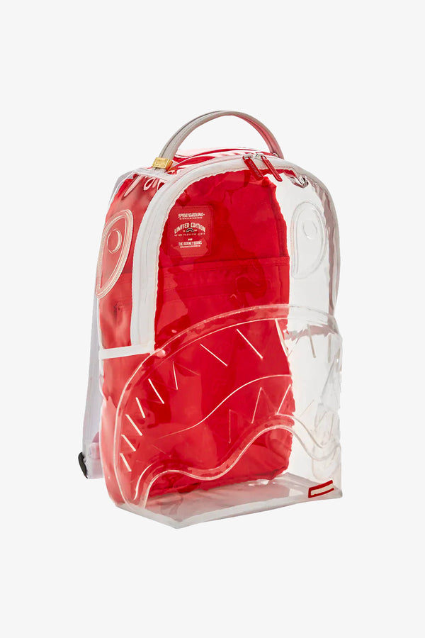 SPRAYGROUND Zaino CLEAR EMBOSSED SHARKS IN PARIS DLXSV