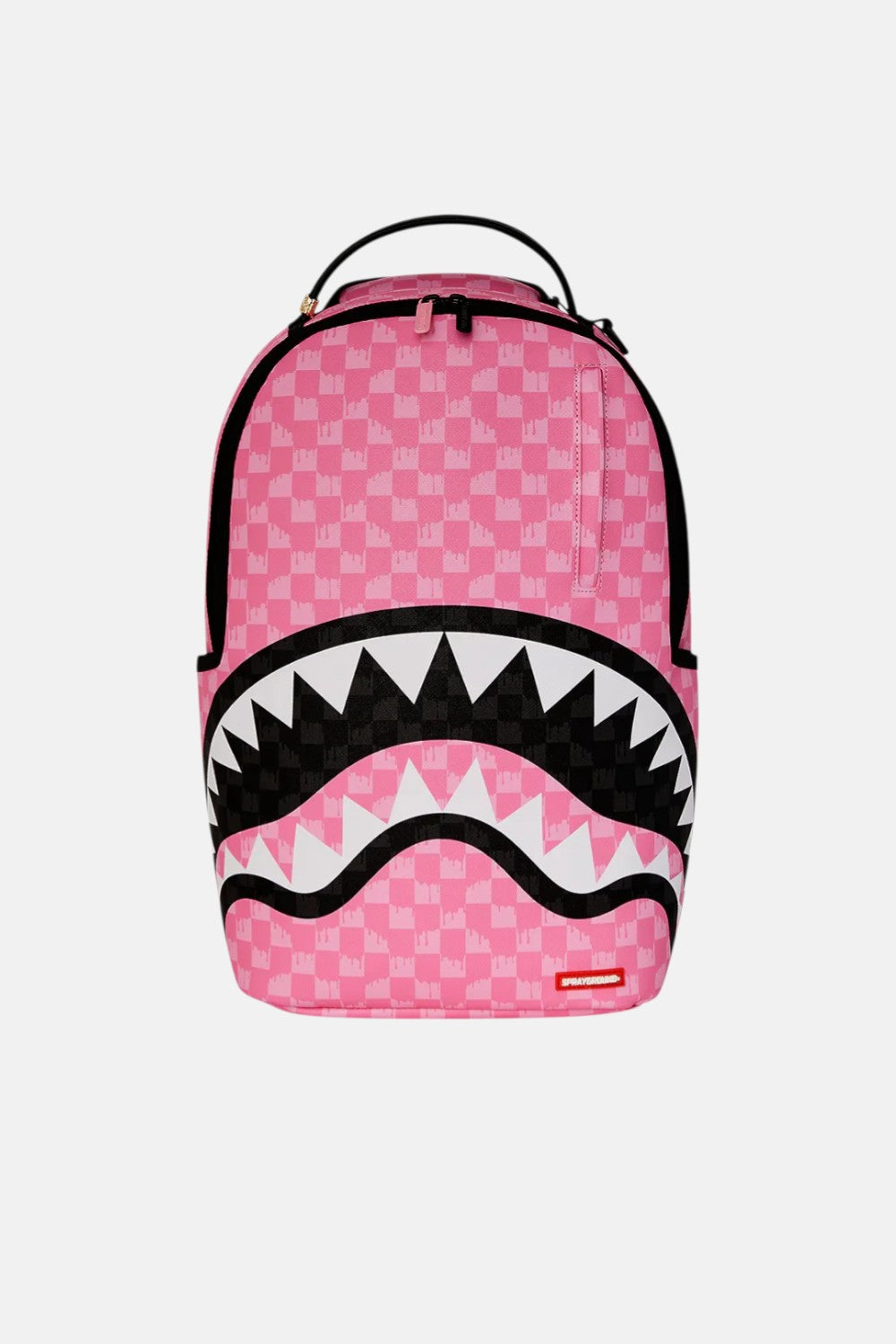 zaino pink and black drip check dlxsv