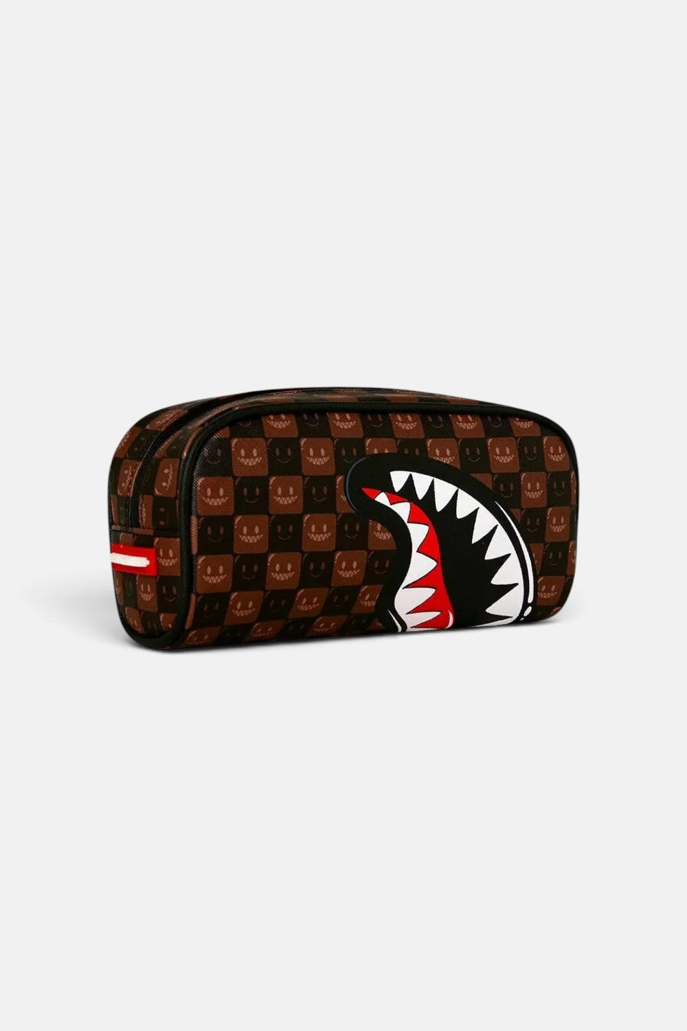 pochette sharks in paris wtf bubble brown check