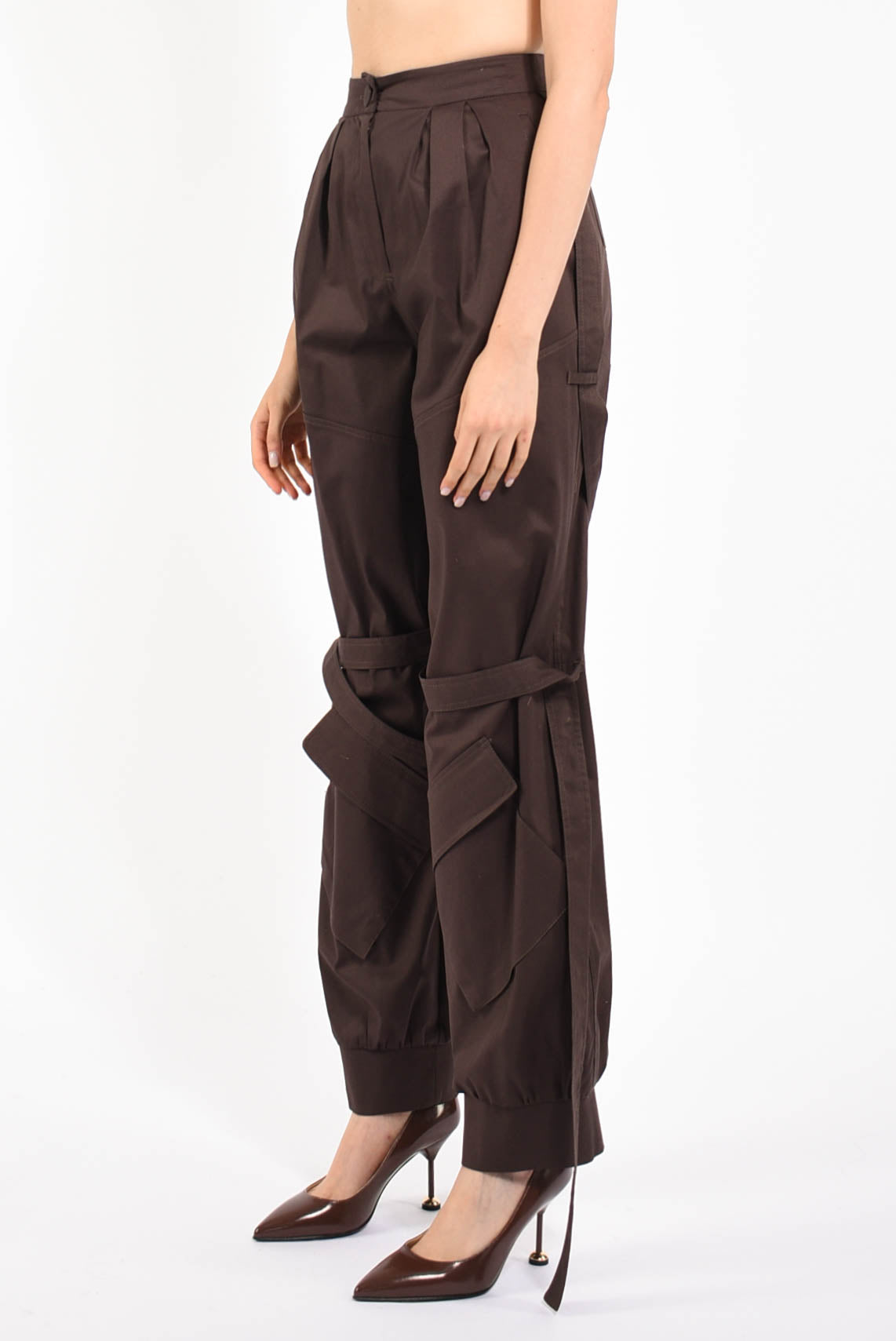 pantaloni baggy in cotone