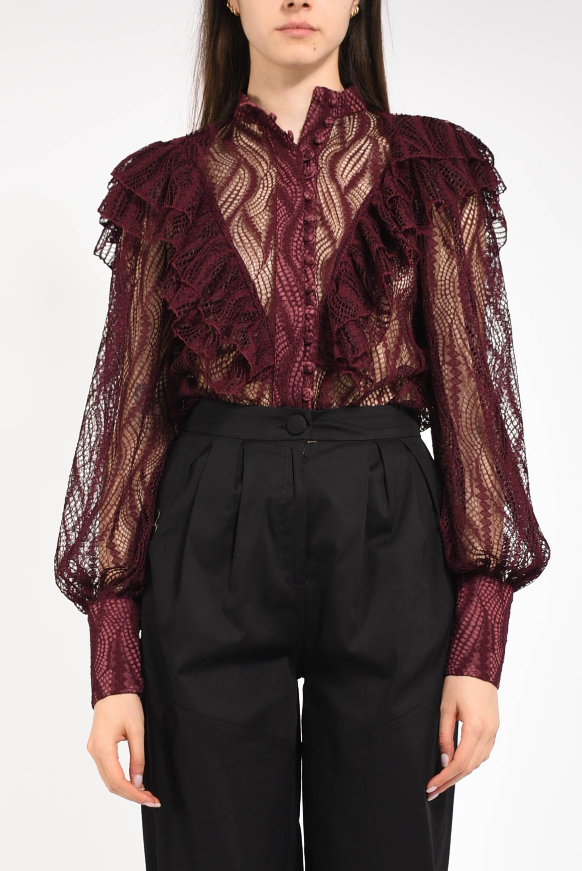 camicia in pizzo