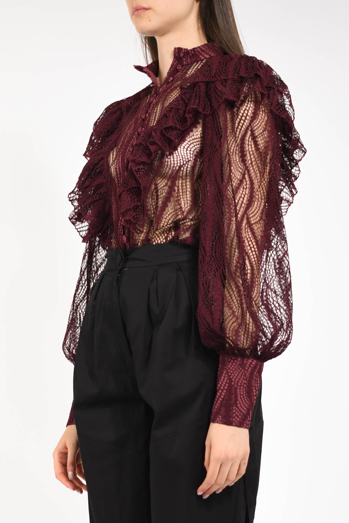camicia in pizzo